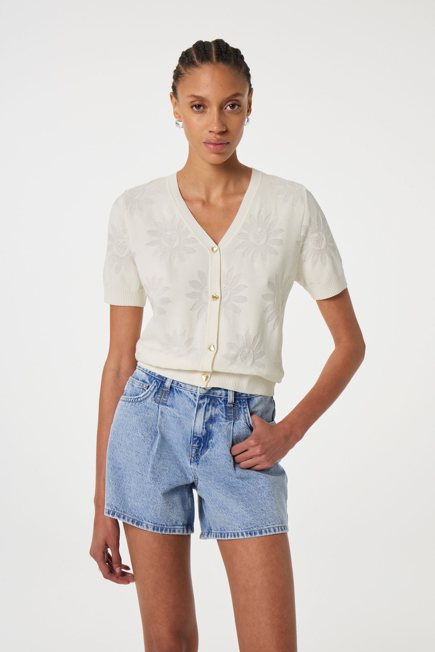 MADDY CARDIGAN COSY WHITE 1