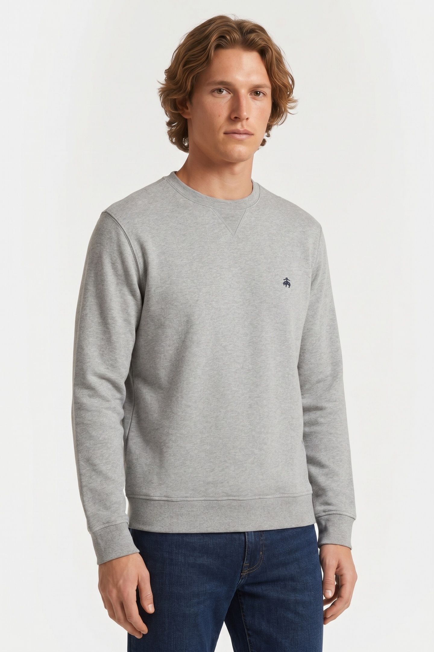 PLAIN SWEATPANTS COTTON LIGHT GREY 1