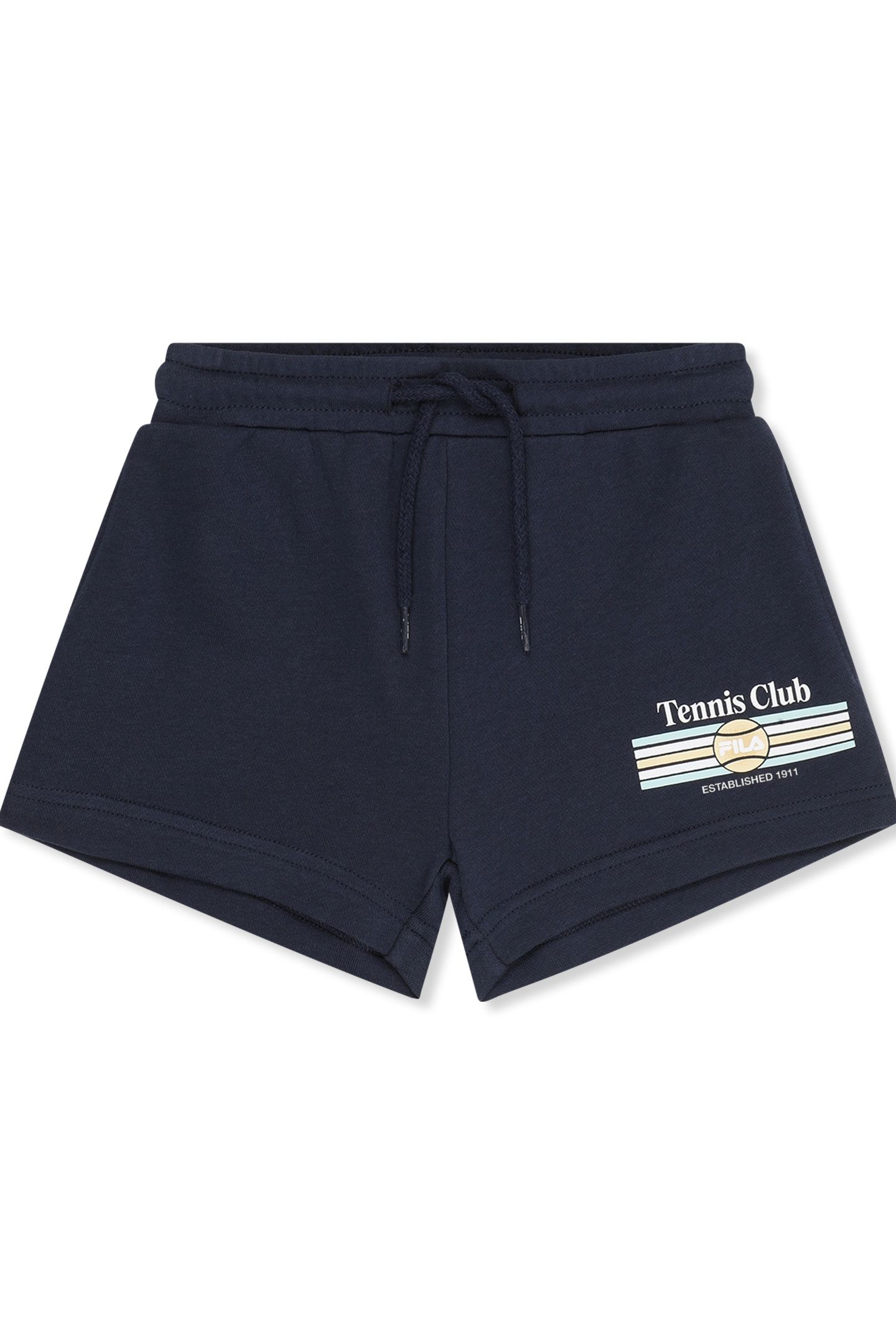 COLTANO REGULAR GRAPHIC SWEAT SHORTS BLACK IRIS 1