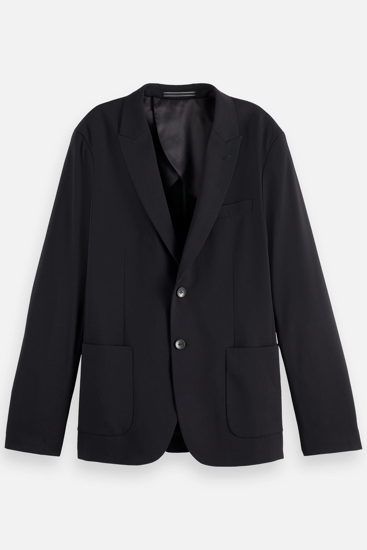 CORE - UNCONSTRUCTED PEAK LAPEL COOL-WOOL BLAZER BLACK 5