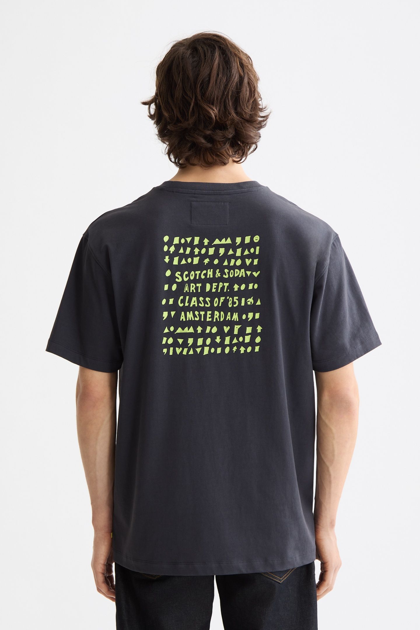 RELAXED-FIT ARTWORK T-SHIRT CHARCOAL ART 2