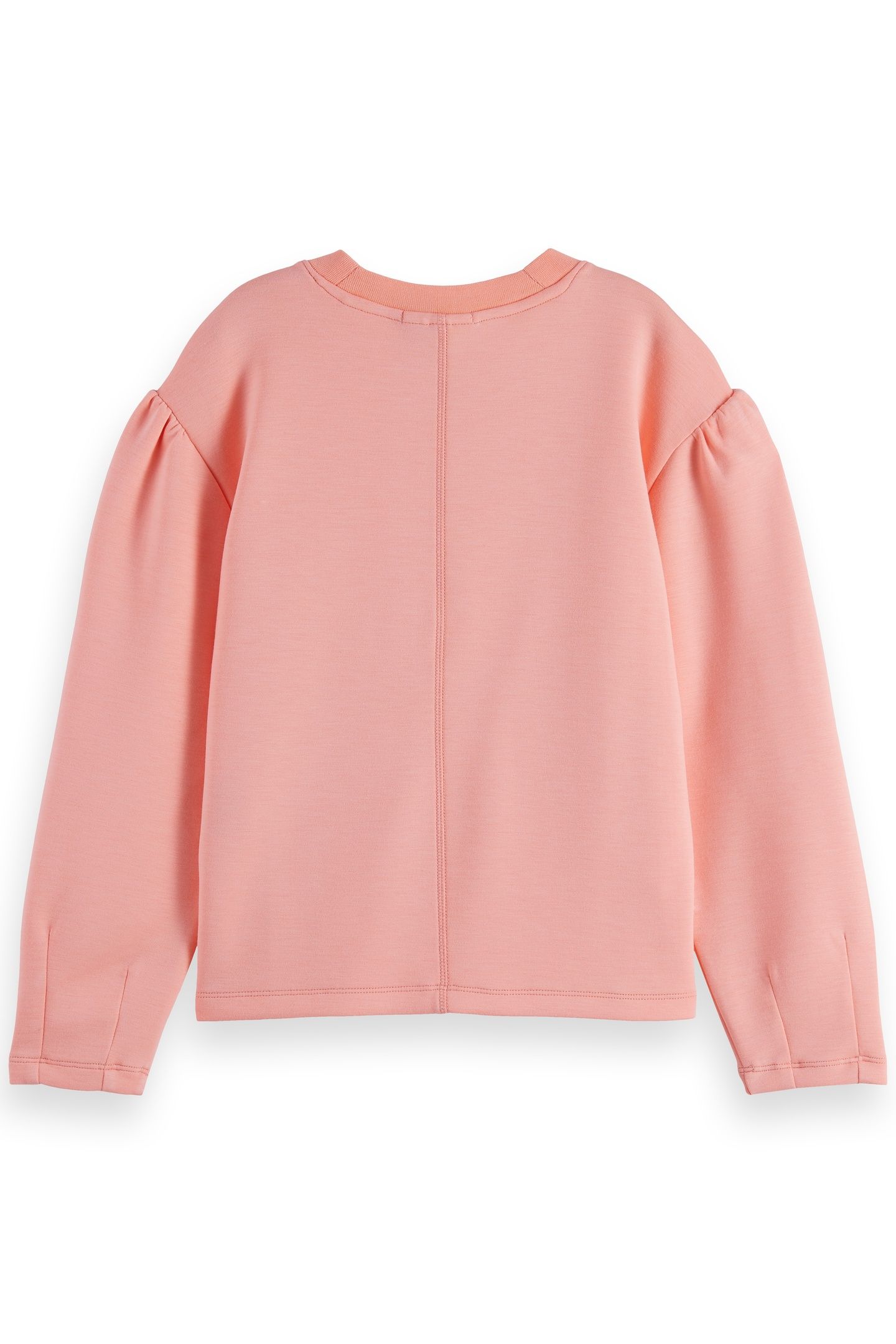 GIRL RELAXED-FIT MODAL-BLEND CREWNECK SWEATSHIRT APRICOT BLU 2