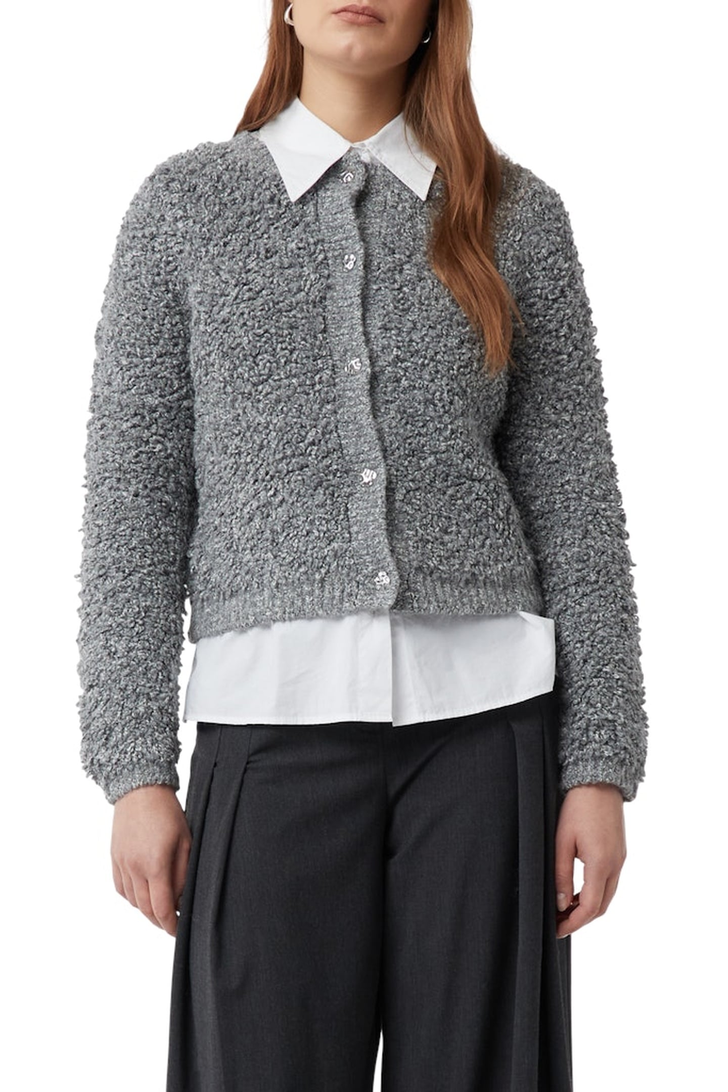 CARDIGAN GREY/BLACK 1