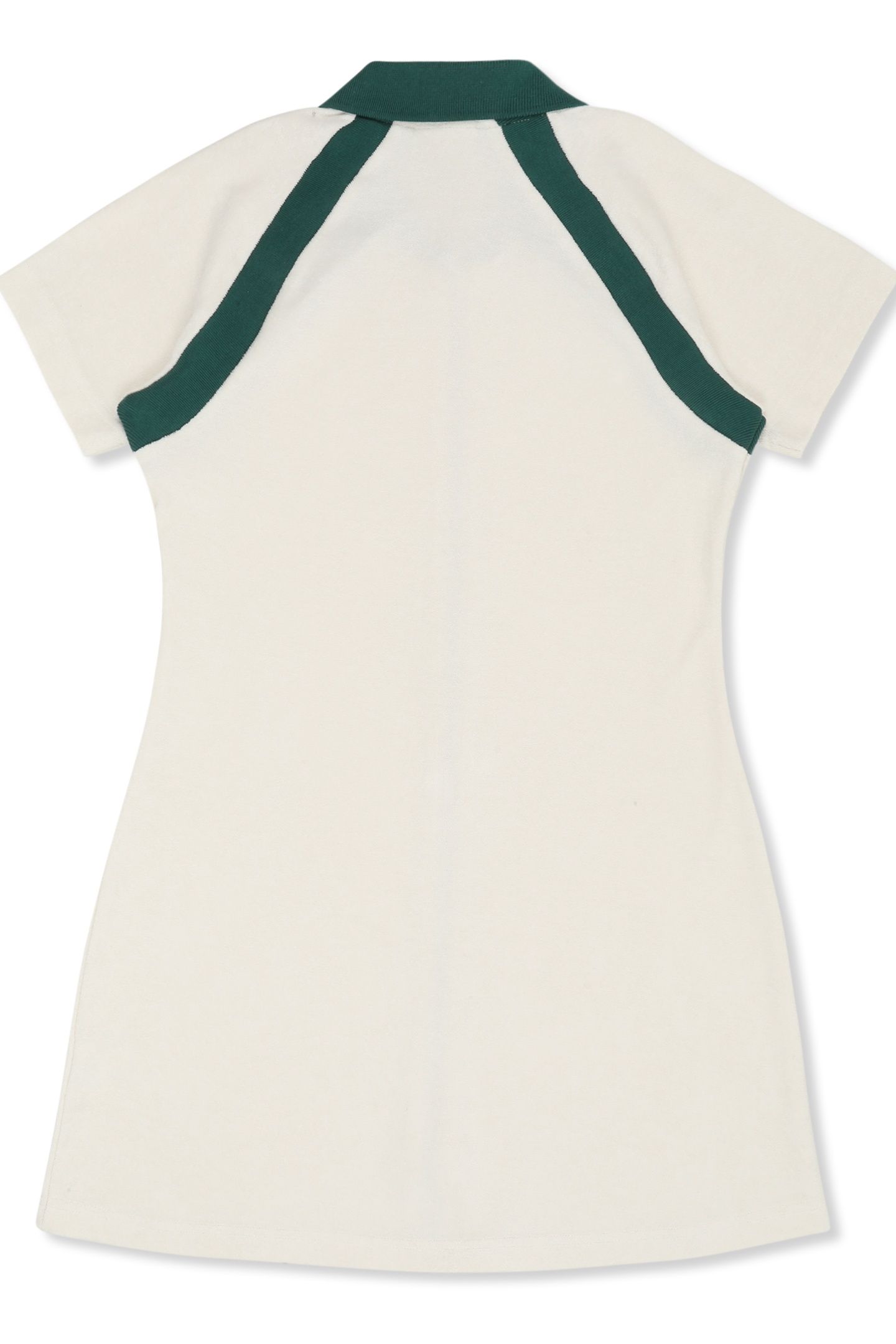 BELFIORE REGULAR TOWELLING TENNIS DRESS EGRET-POSY GREEN 5