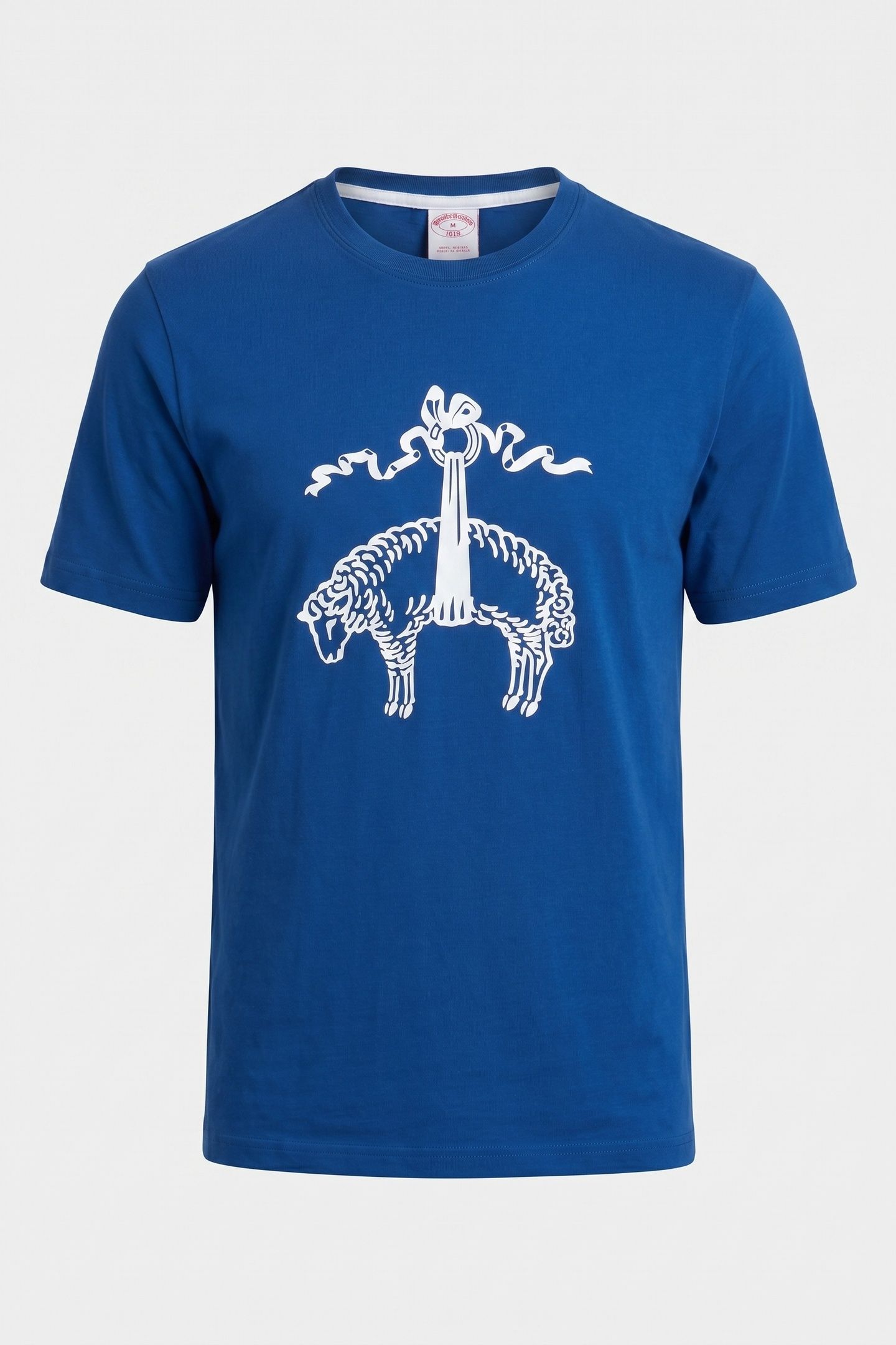 COTTON T-SHIRT OPEN BLUE 5