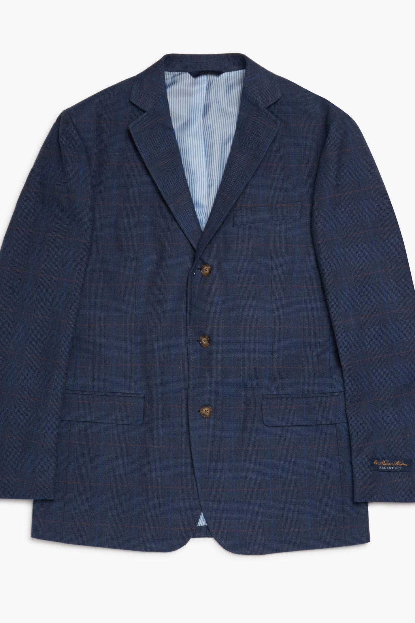 REGENT REGULAR-FIT COTTON SPORT COAT BLUE 4
