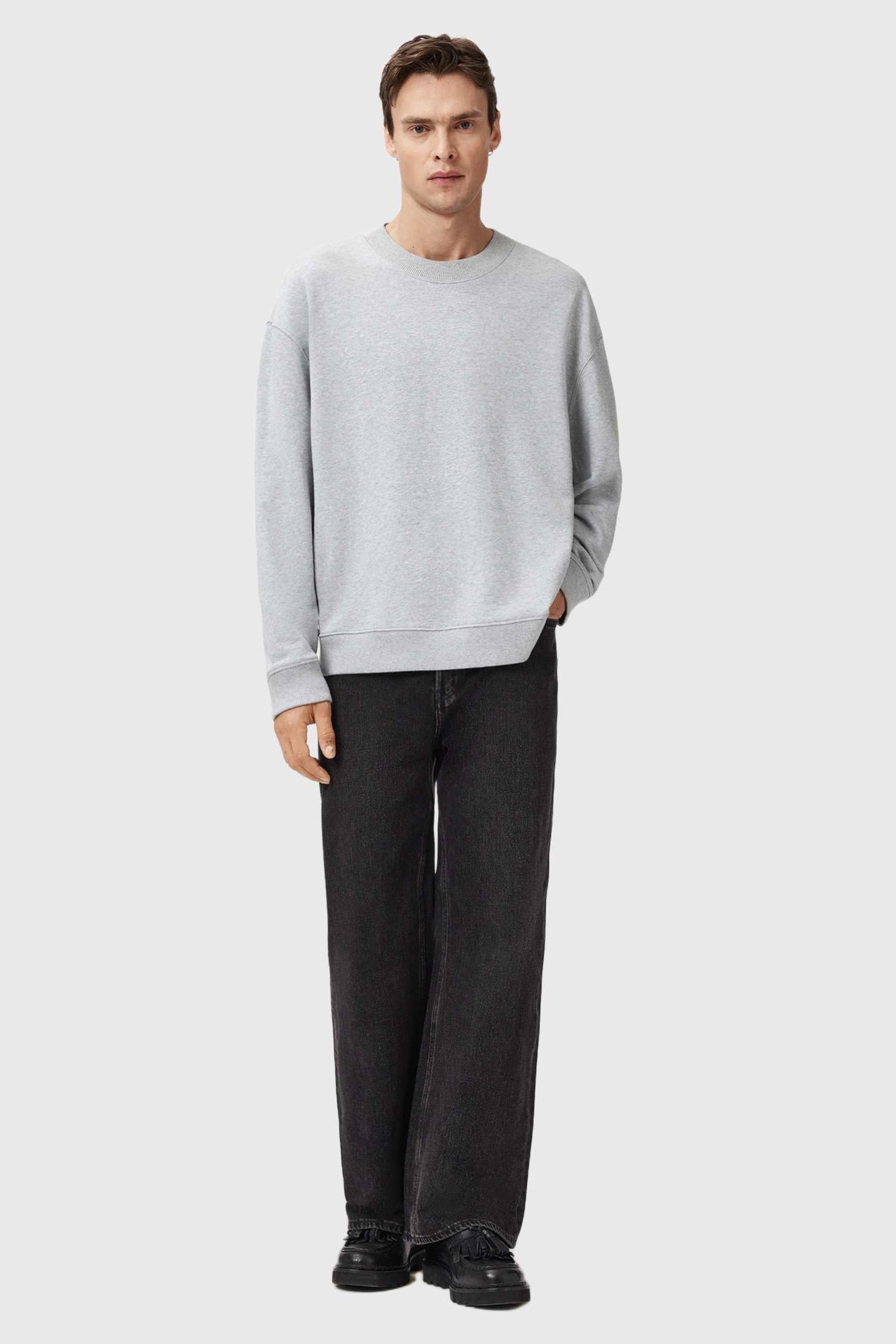 MILO CREW LIGHT GREY MARL 3
