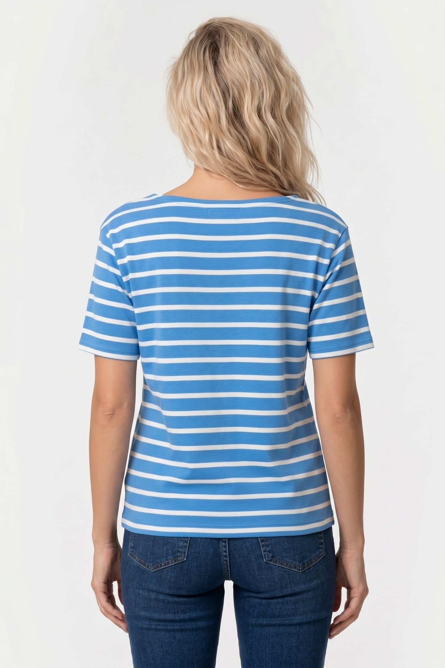 LOGOED T-SHIRT COTTON LIGHT BLUE 2