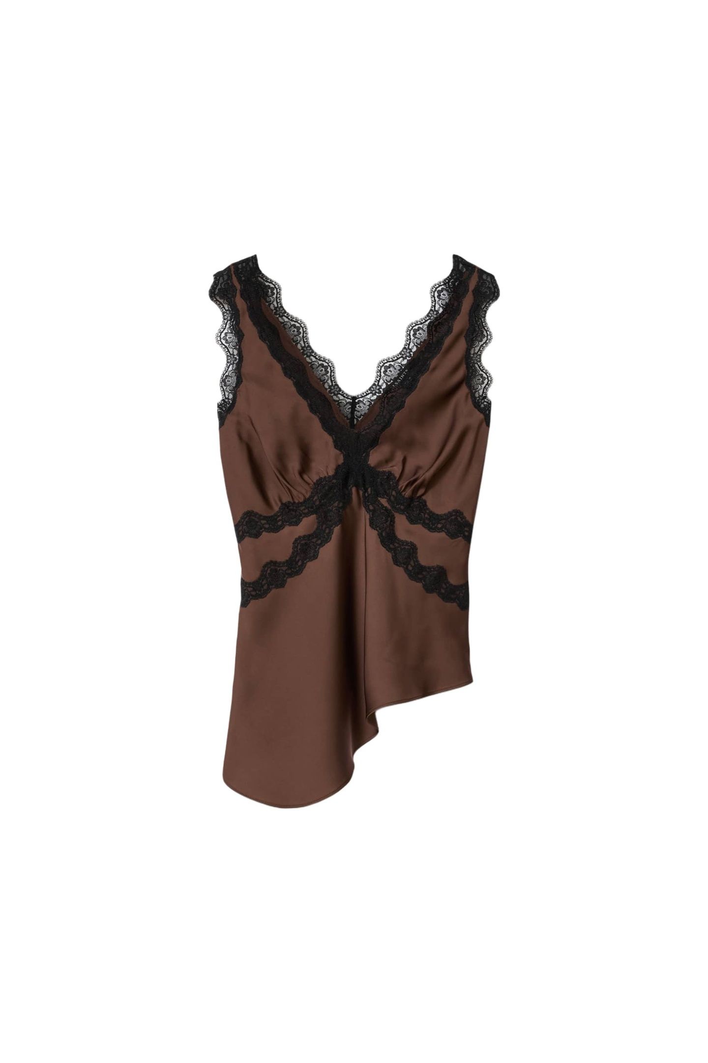 ILKA LACE CAMI BITTER BROWN 6
