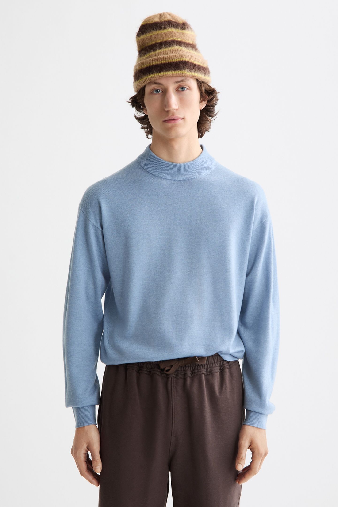 SEASONAL CORE - DROPPED SHOULDER MOCK NECK PULLOVER FADED DE 1