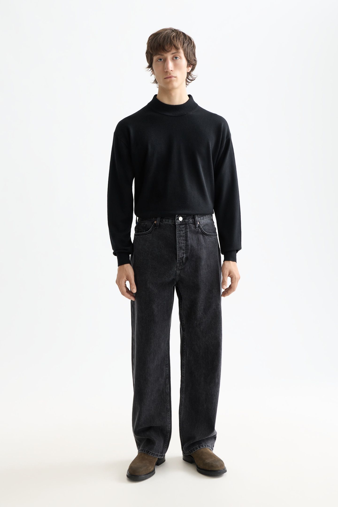 CORE THE PITCH LOOSE FIT JEANS — BLACK BUZZ BLACK BUZZ 4