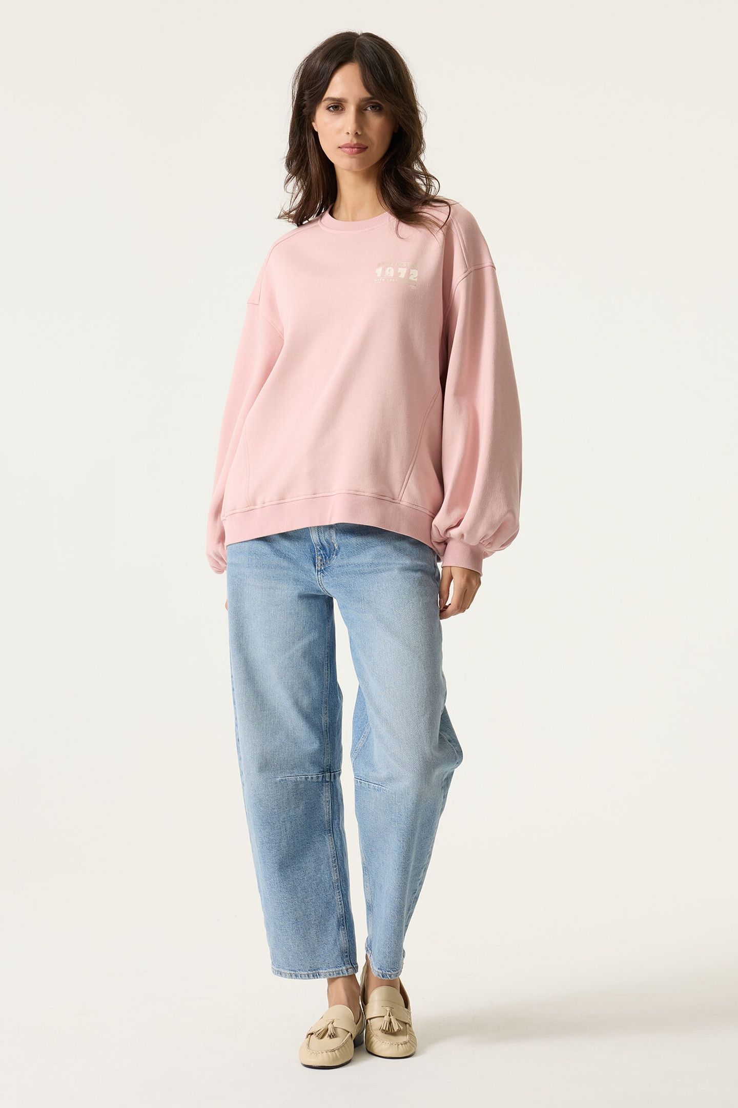 LADIES SWEAT DUSTY PINK 2
