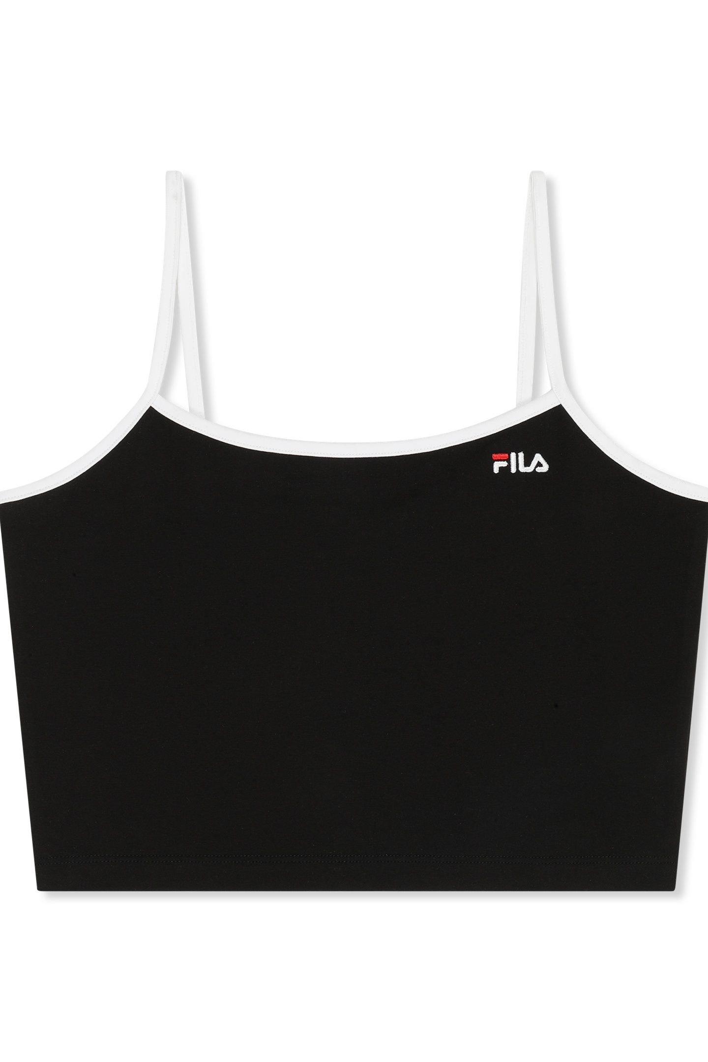 RENELLA CROPPED SPAGETTI STRAP TOP BLACK 4