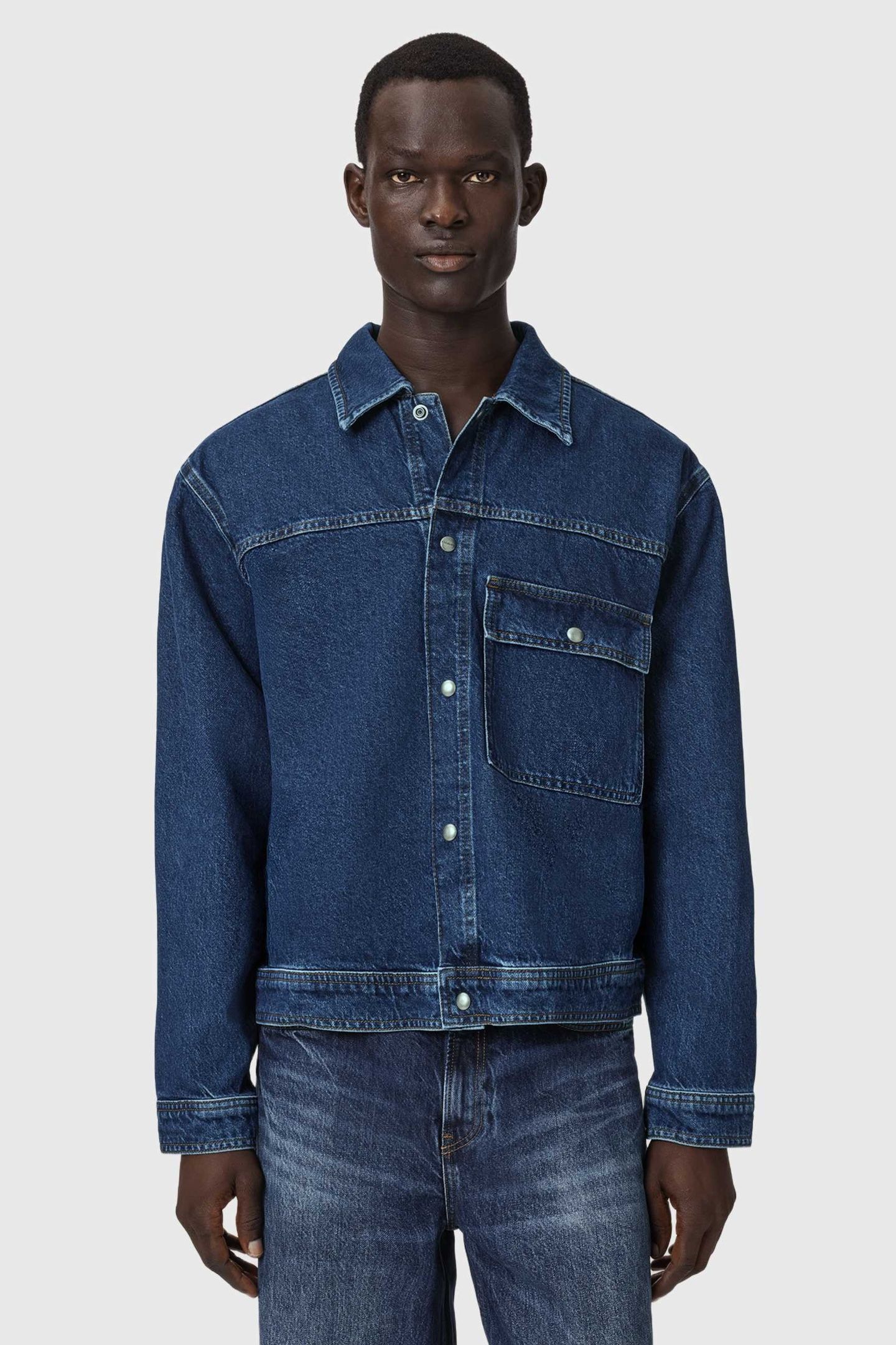 CAST DENIM JACKET DARK INDIGO 2