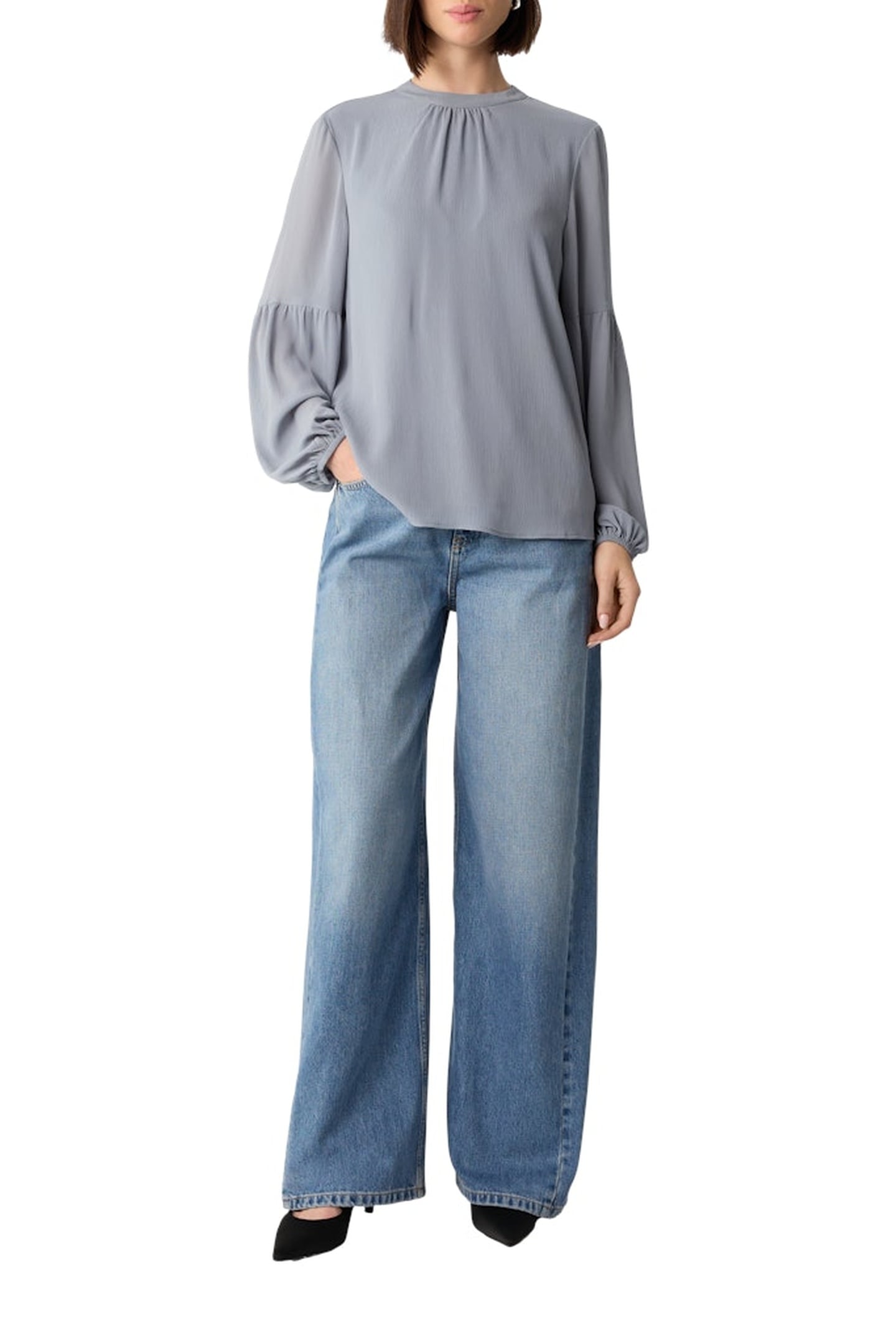 BLOUSES GREY/BLACK 2