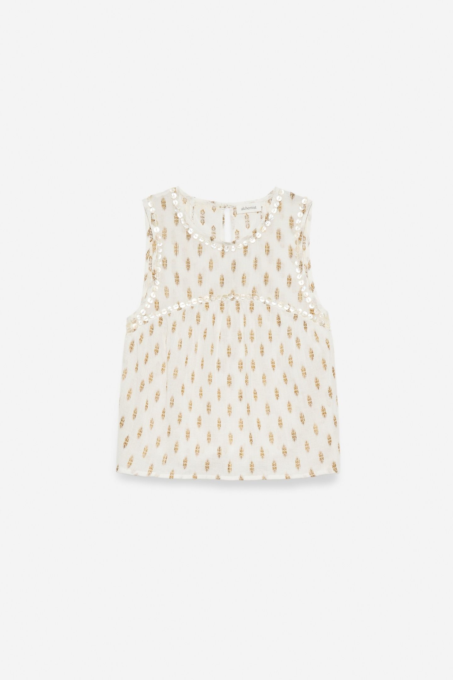 TOP CHLOE OFF WHITE / GOLD 5