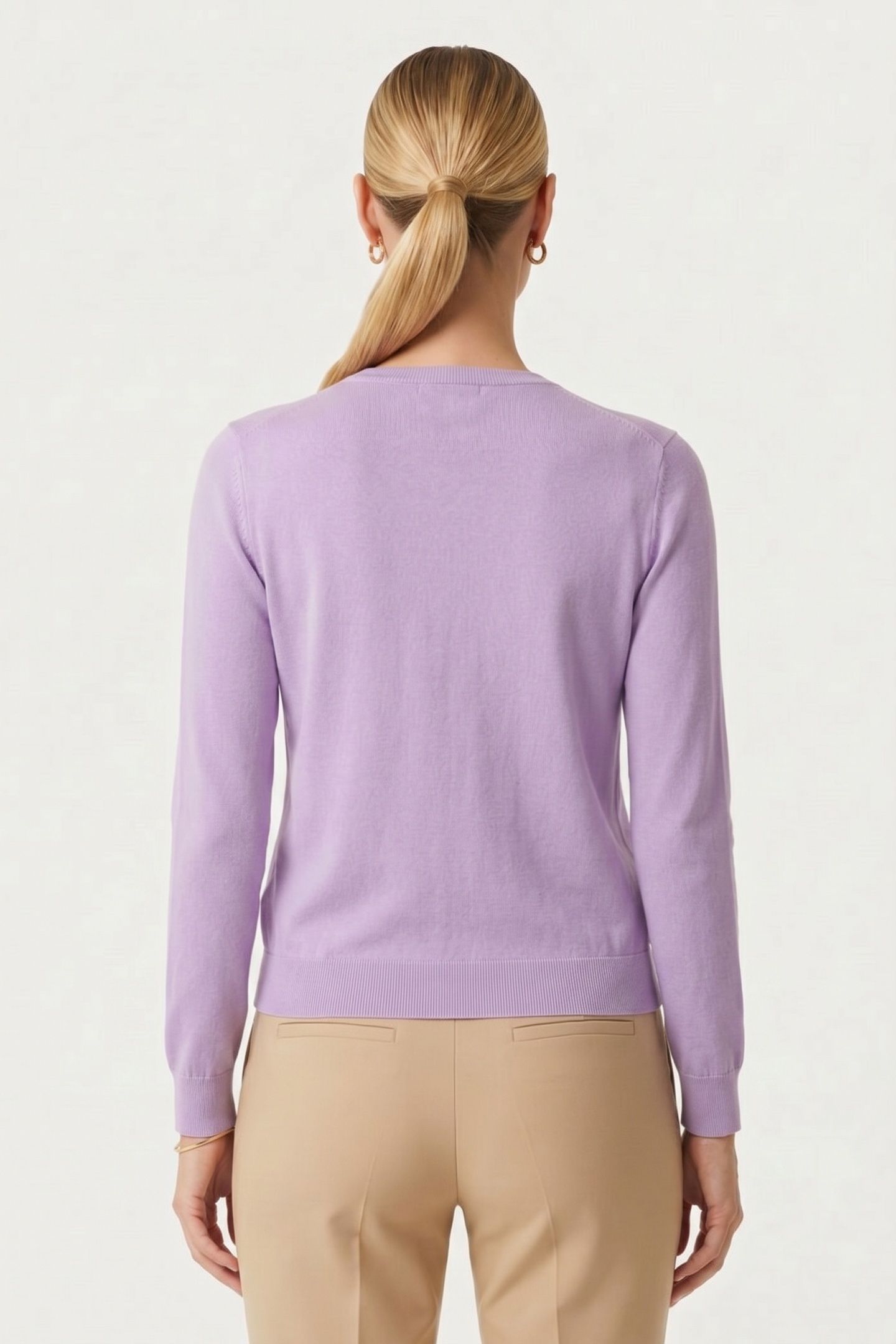 CARDIGAN COTTON LILAC 2