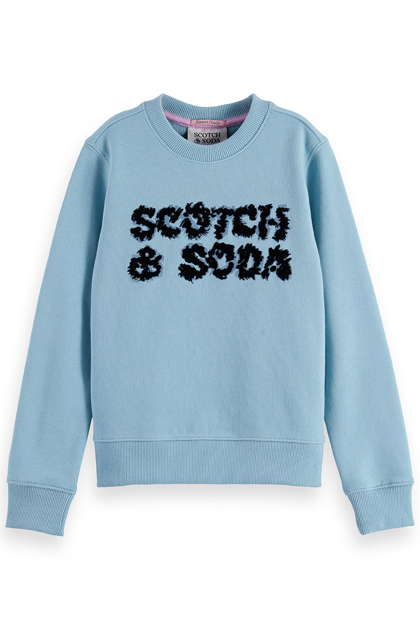 GIRL REGULAR-FIT GARMENT-DYED SWEATSHIRT WITH FRONT ARTWORK 1