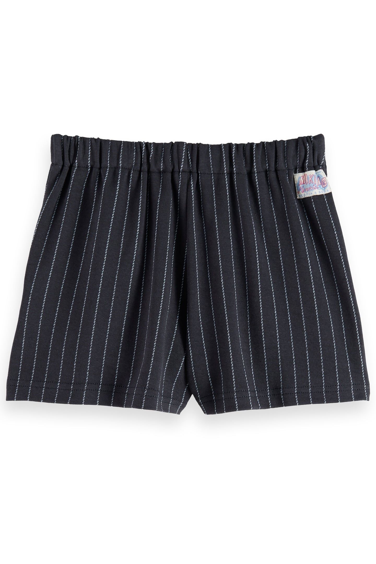 GIRL PINSTRIPE SKORT CHARCOAL CERULEAN PINSTRIPE 2