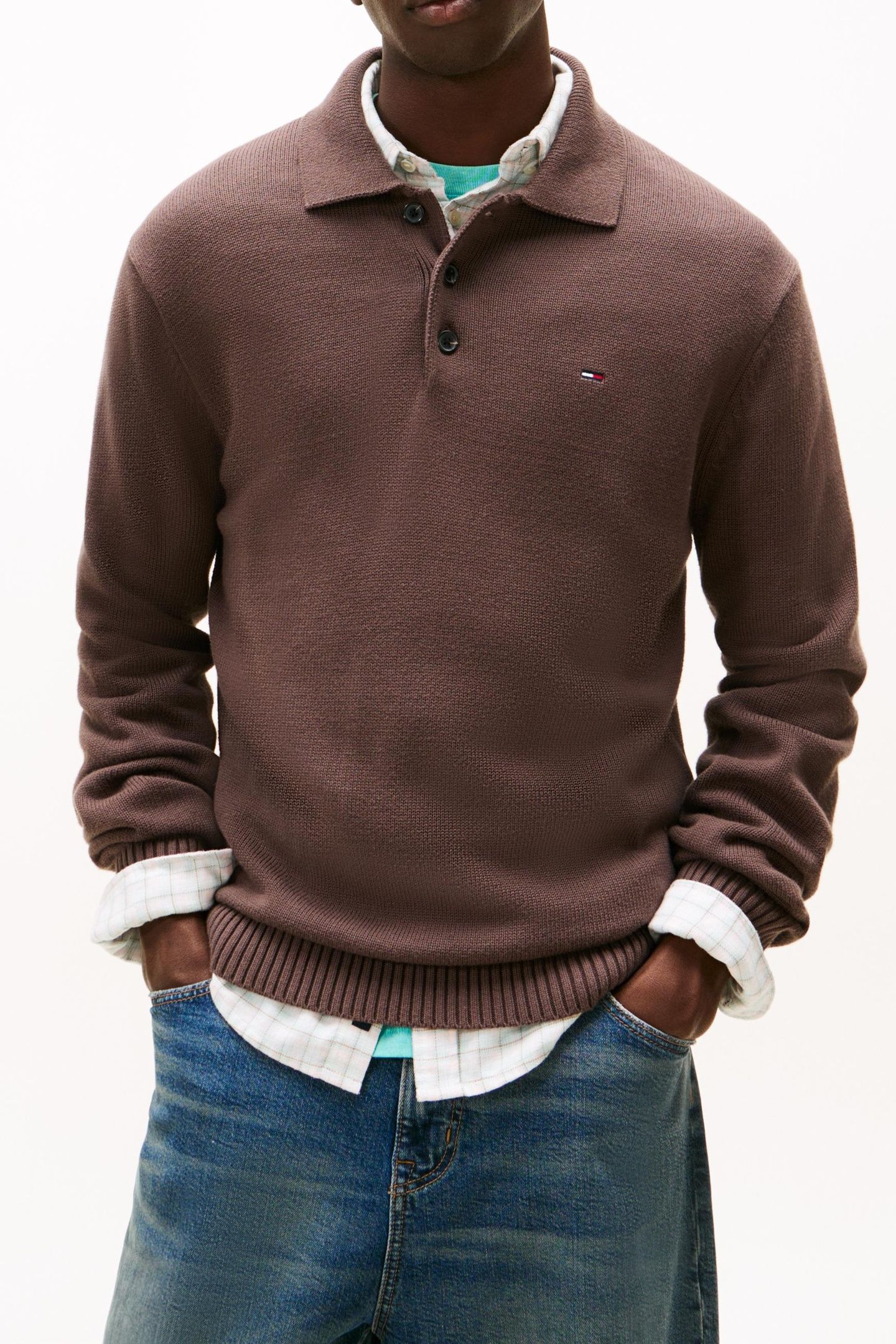 SLIM ESSENTIAL PULLOVER BLACK WALNUT 1