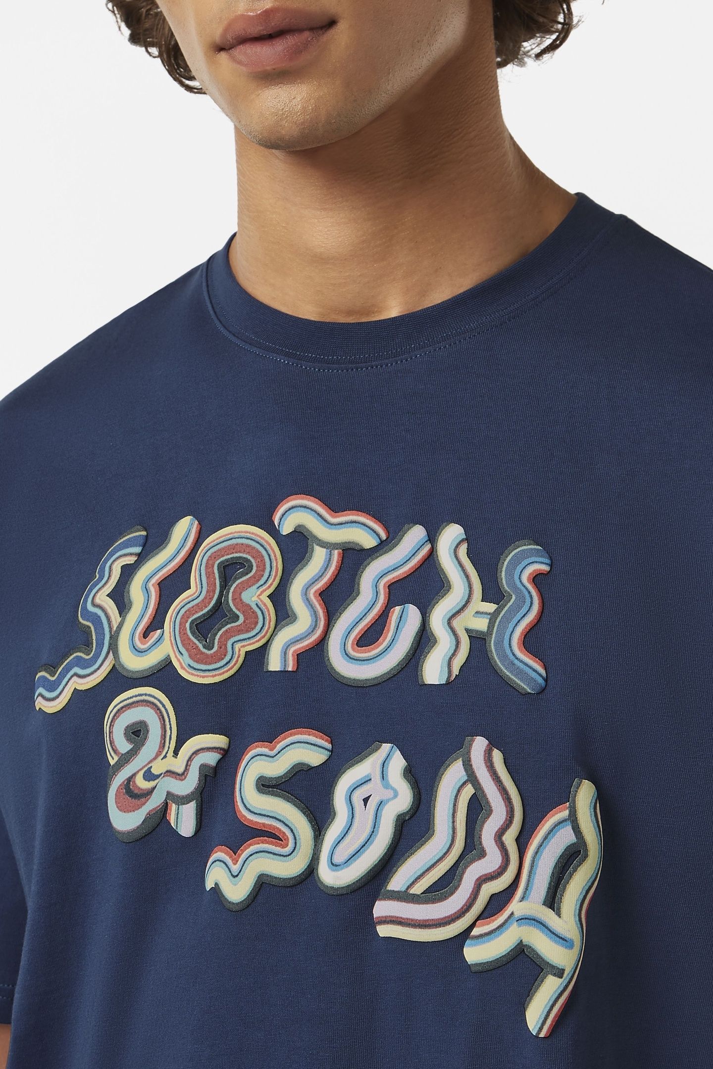 RELAXED-FIT FRONT ARTWORK T-SHIRT ATLANTIC BLUE 6