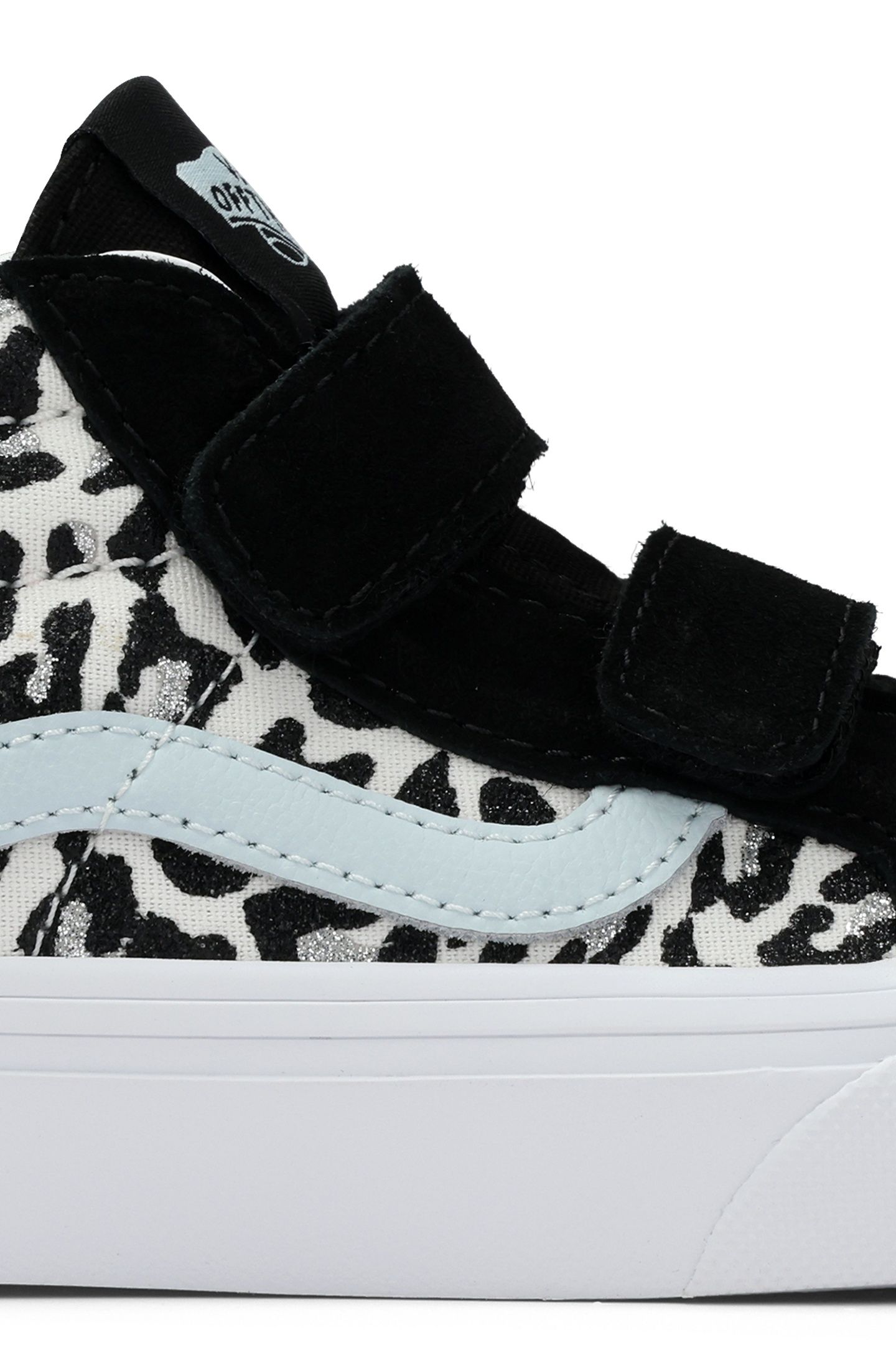 YOUTH UNISEX SK8-MID REISSUE V LEOPARD GLITTER PASTEL BLUE 6