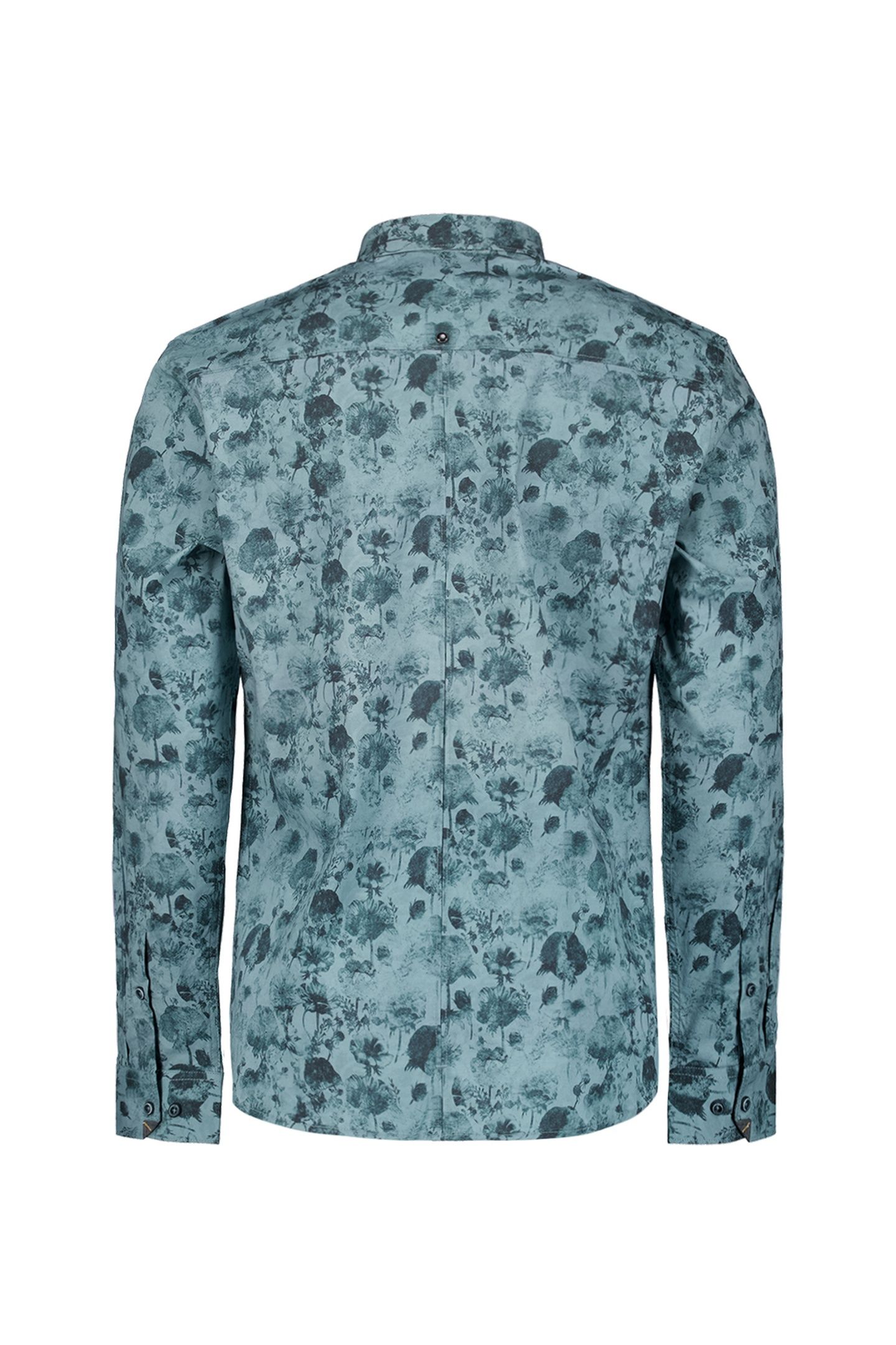 SHIRT STRETCH ALLOVER PRINTED DEEP BLUE 2