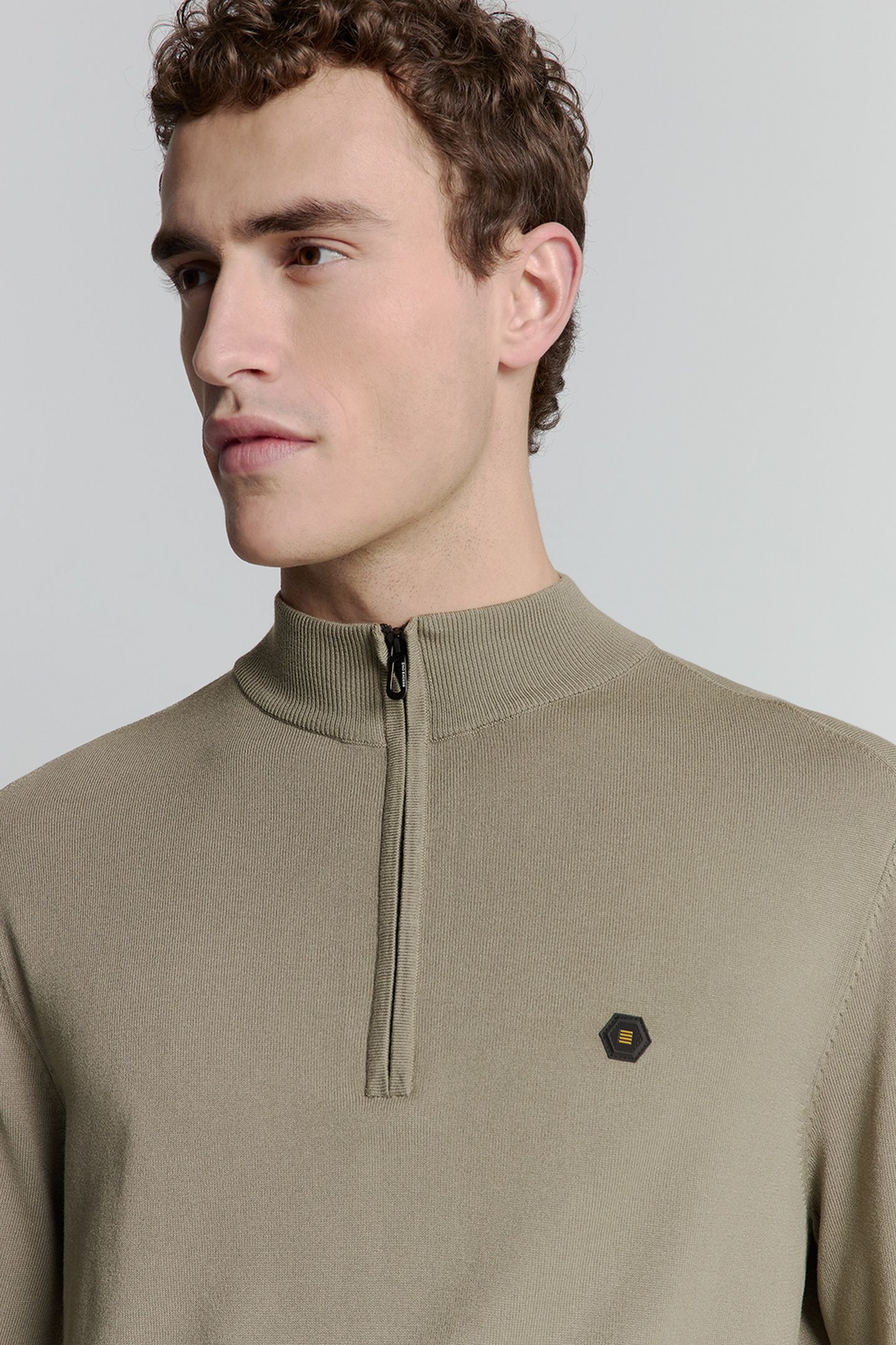 PULLOVER HALF ZIP LIGHT ARMY 7