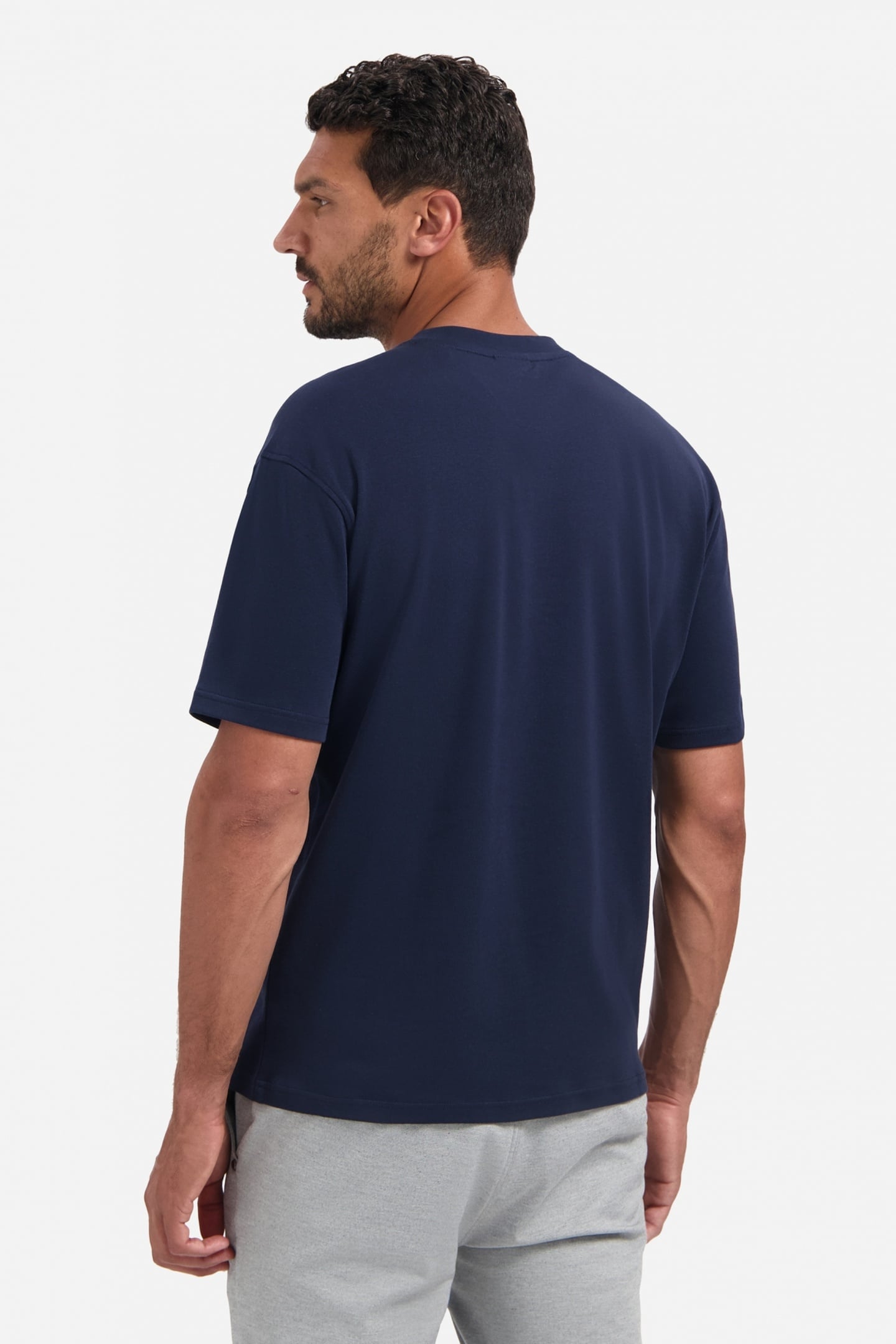 T-SHIRT CREWNECK SOLID HEAVY INTERLOCK NIGHT 3