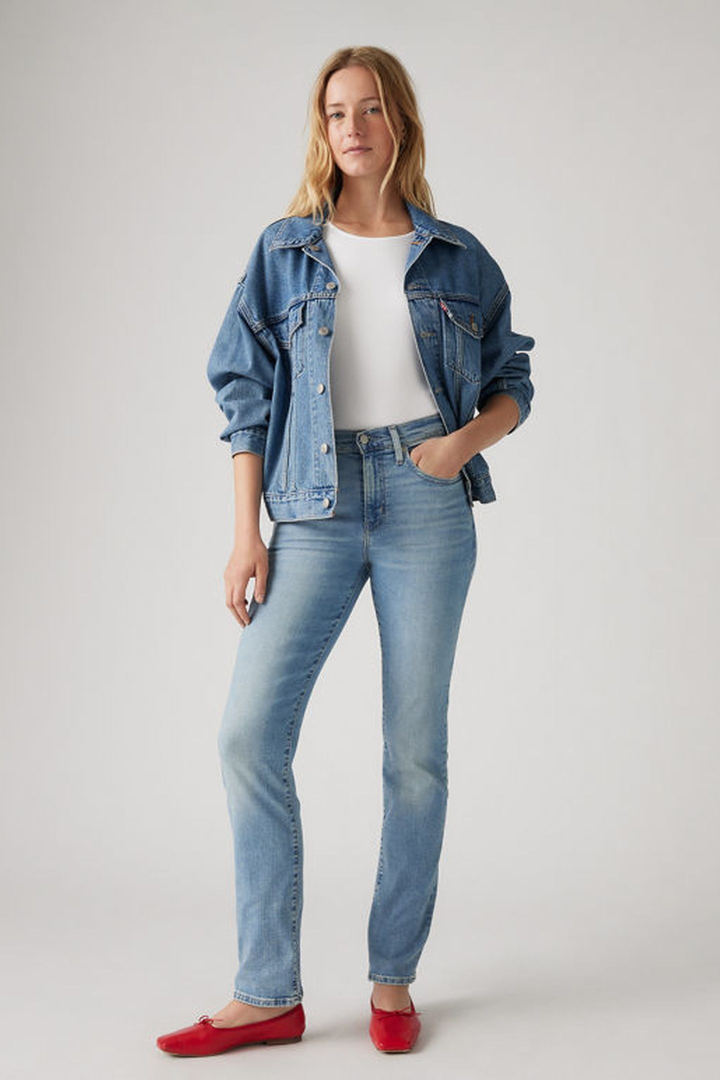 724™ HIGH RISE STRAIGHT JEANS 1