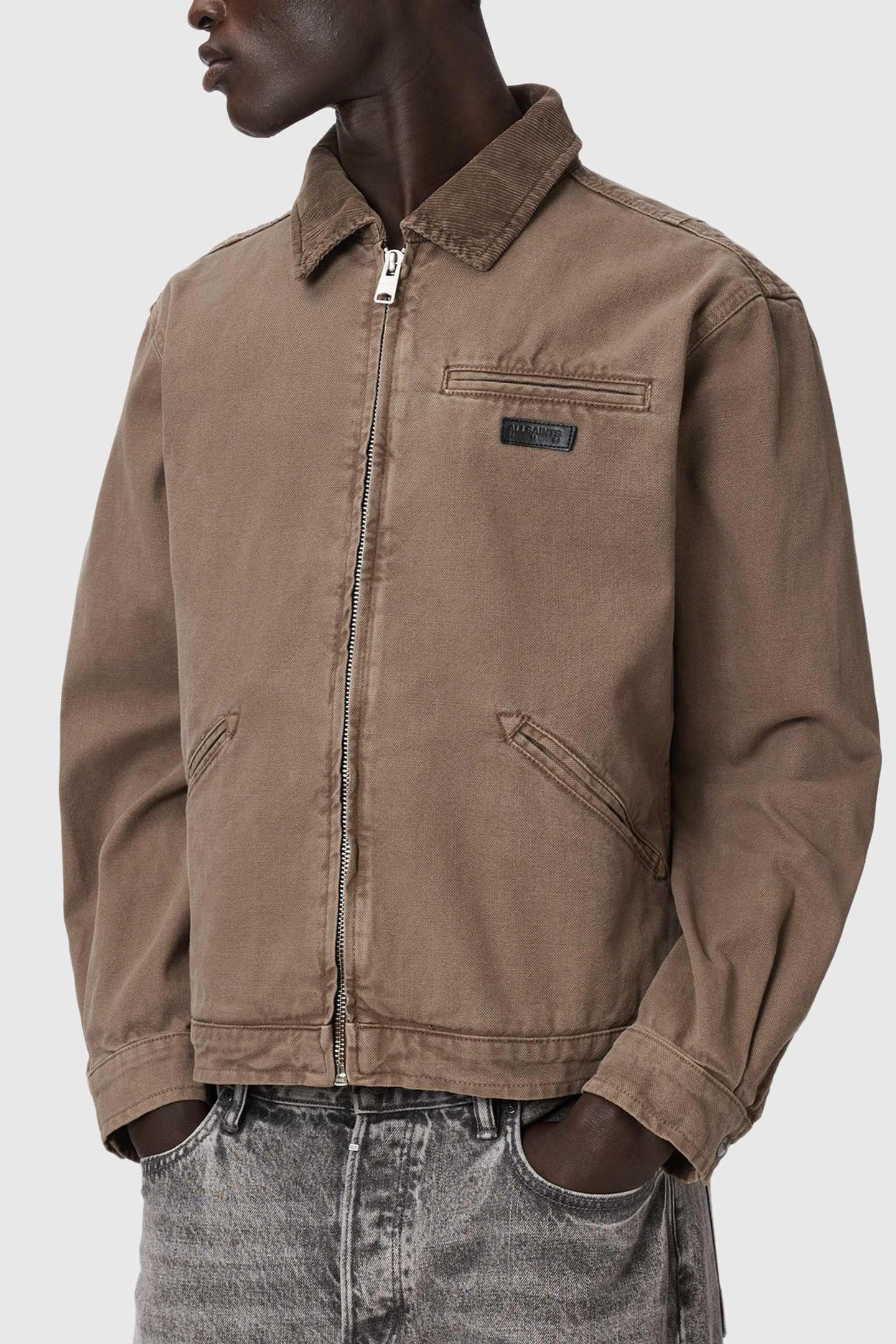 KOREY CANVAS JACKET MIRE BROWN 2