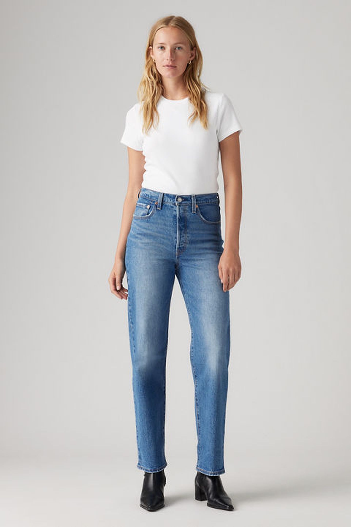 RIBCAGE STRAIGHT ANKLE JEANS 2