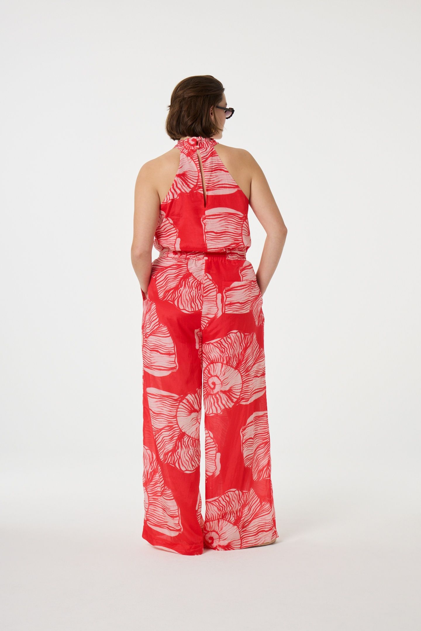 BRENT TROUSERS WARM WHITE/TROPICAL 2