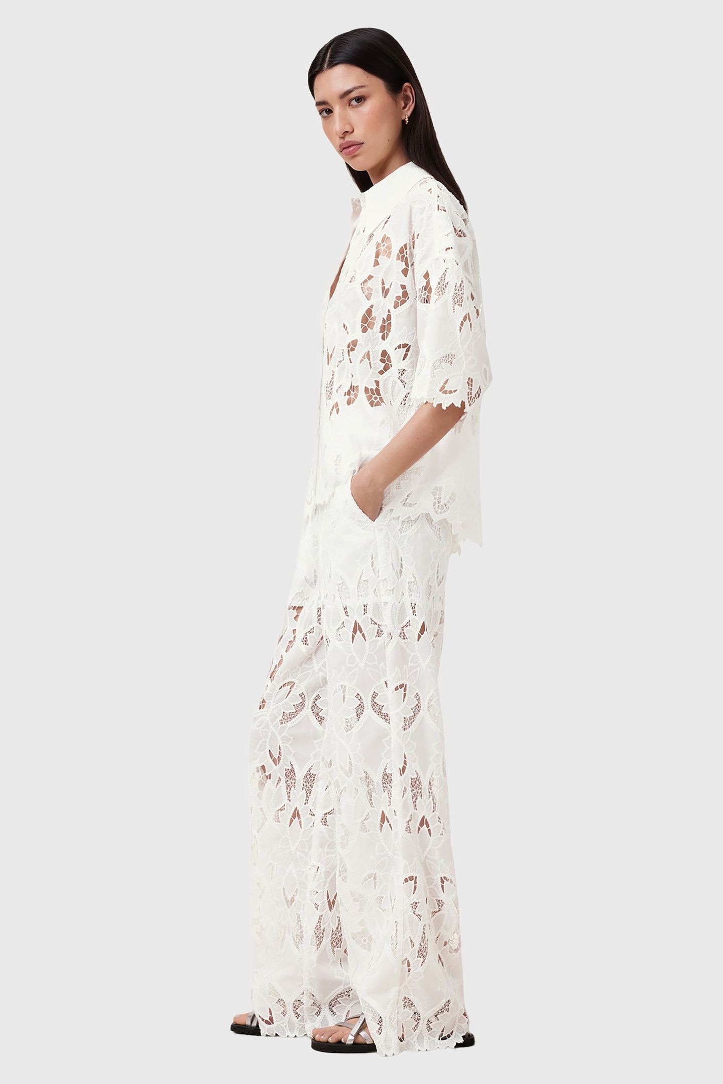 CHARLI EMB SHIRT SNOW WHITE 4