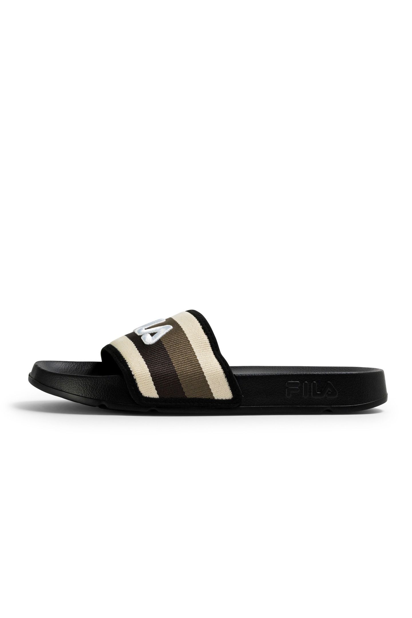 MORRO BAY STRIPES SLIPPER BLACK-COFFEE BEAN 1