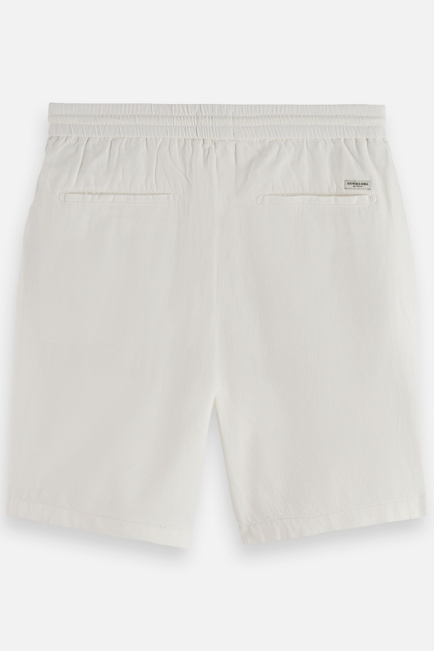 CORE - FAVE - COTTON-LINEN TWILL BERMUDA SHORT OFF WHITE 6