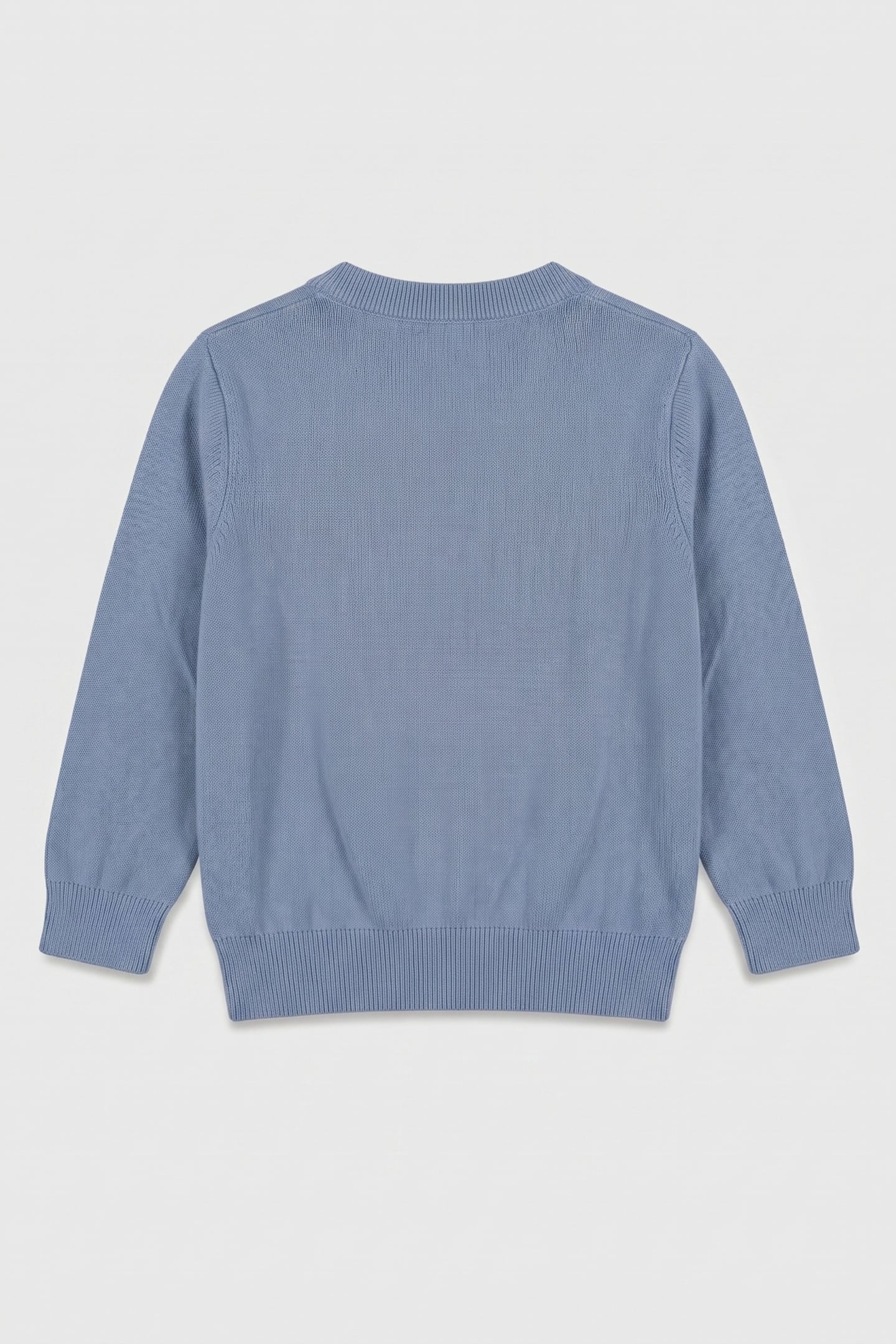 BOYS QUILTED MONOGRAM SWEATER SATIN BLUE 2
