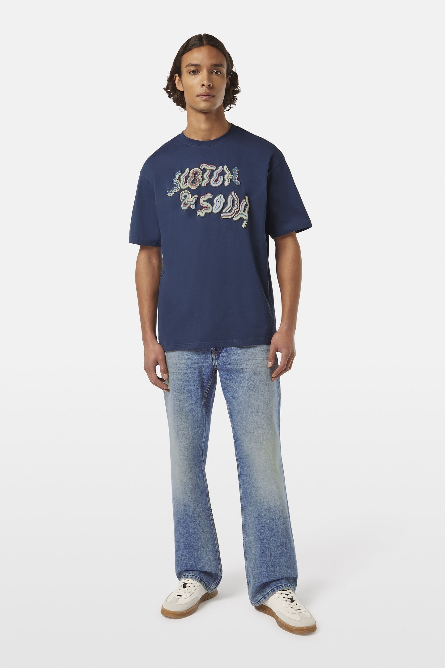 RELAXED-FIT FRONT ARTWORK T-SHIRT ATLANTIC BLUE 2