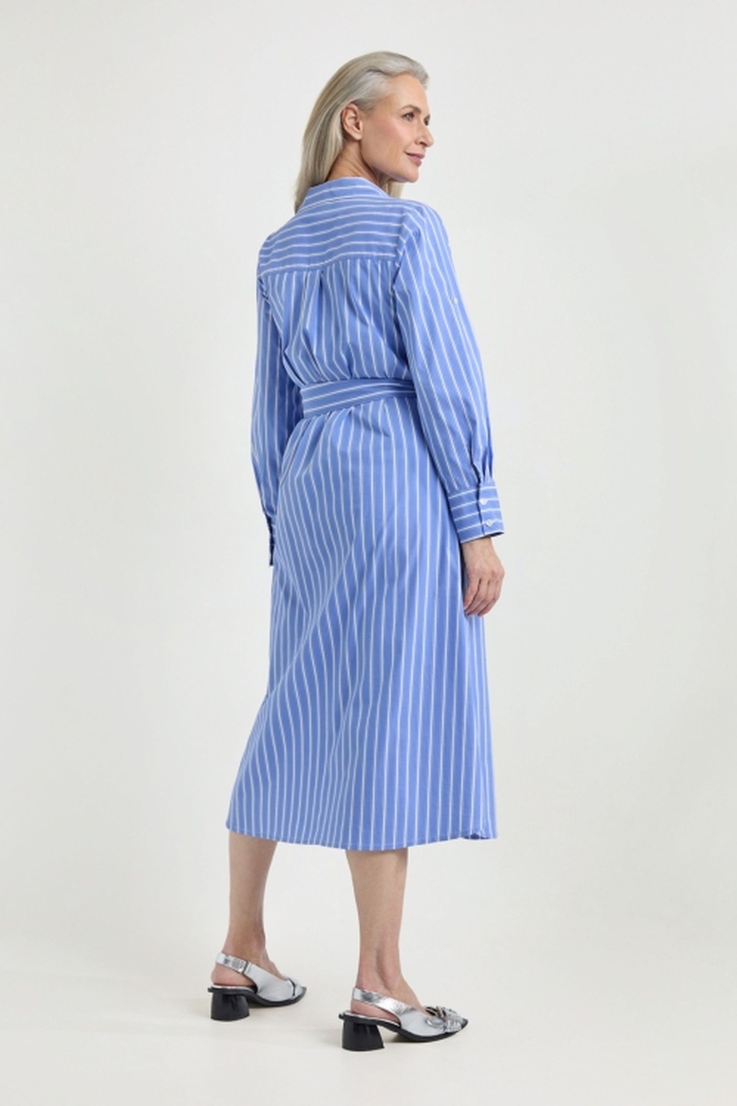 JULIO DRESS ROYAL BLUE STRIPE 4