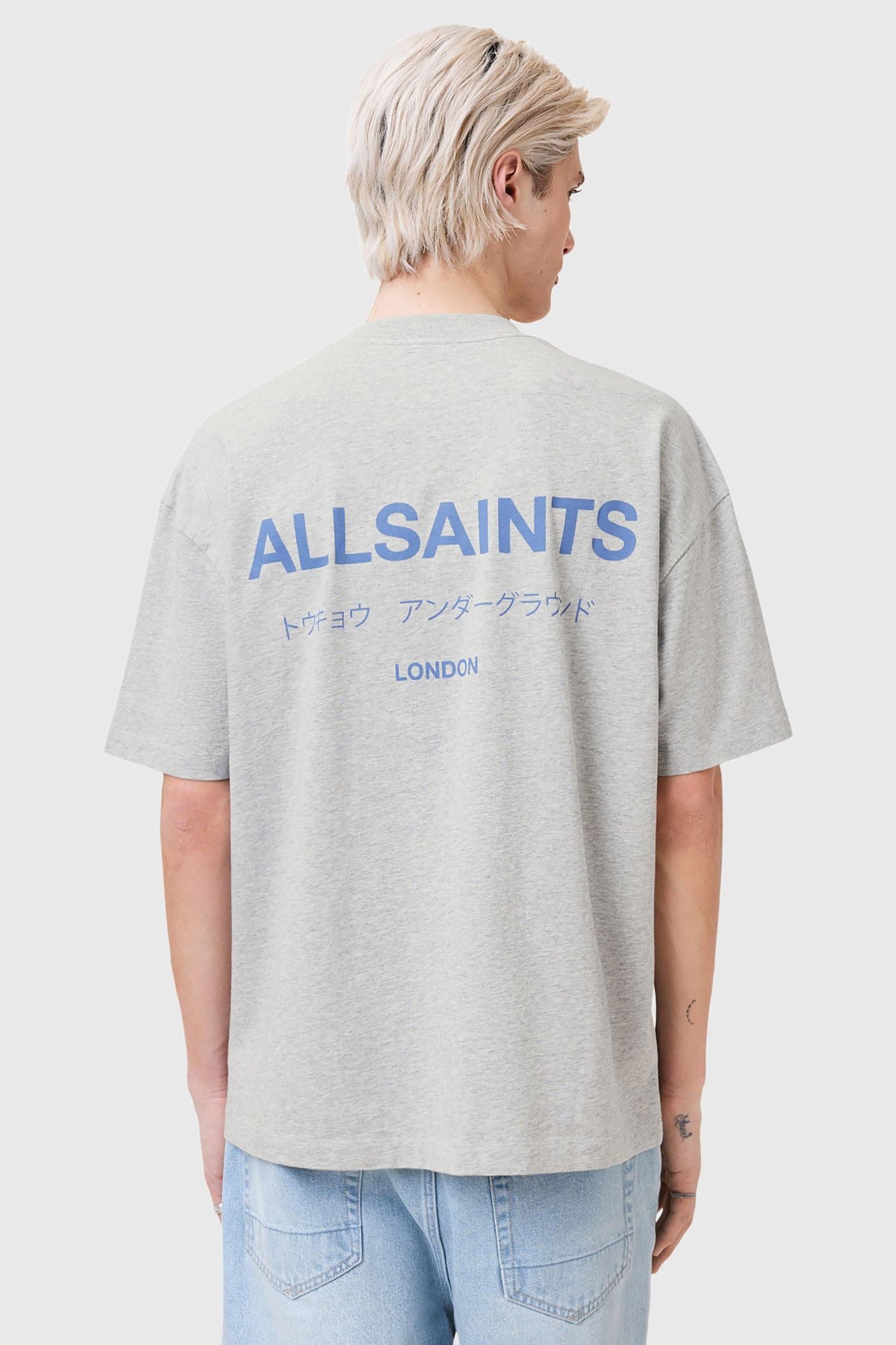 UNDERGROUND SS CREW GREY MARL/BLUE 4