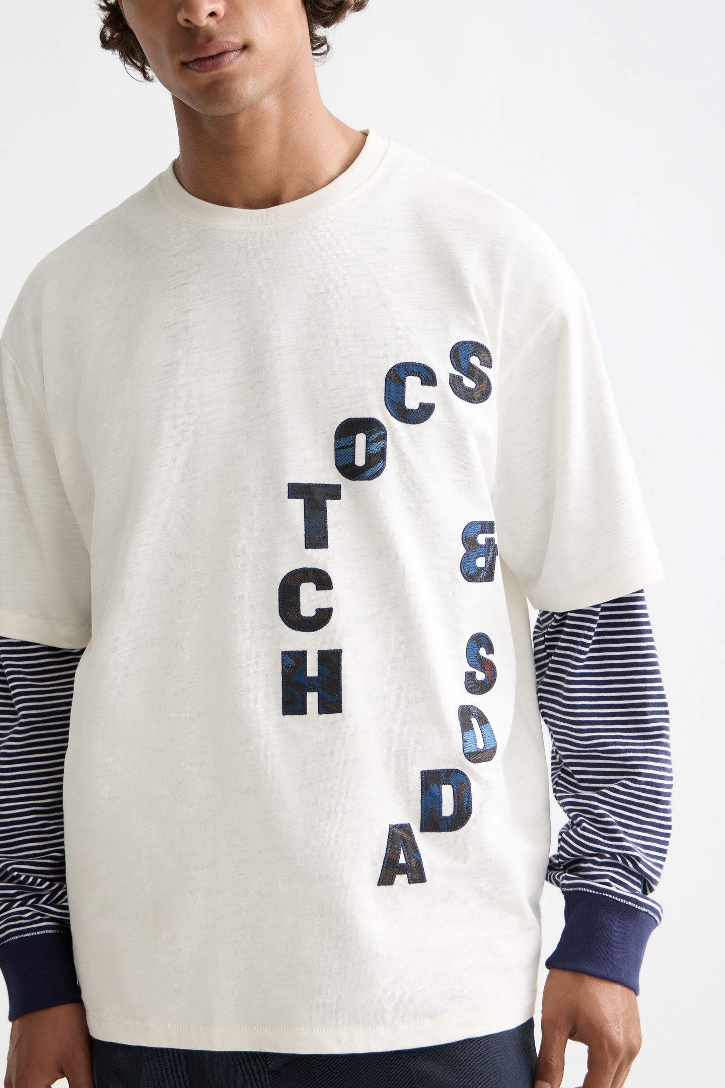 LOOSE FIT APPLIQUE T-SHIRT EGGNOG 6
