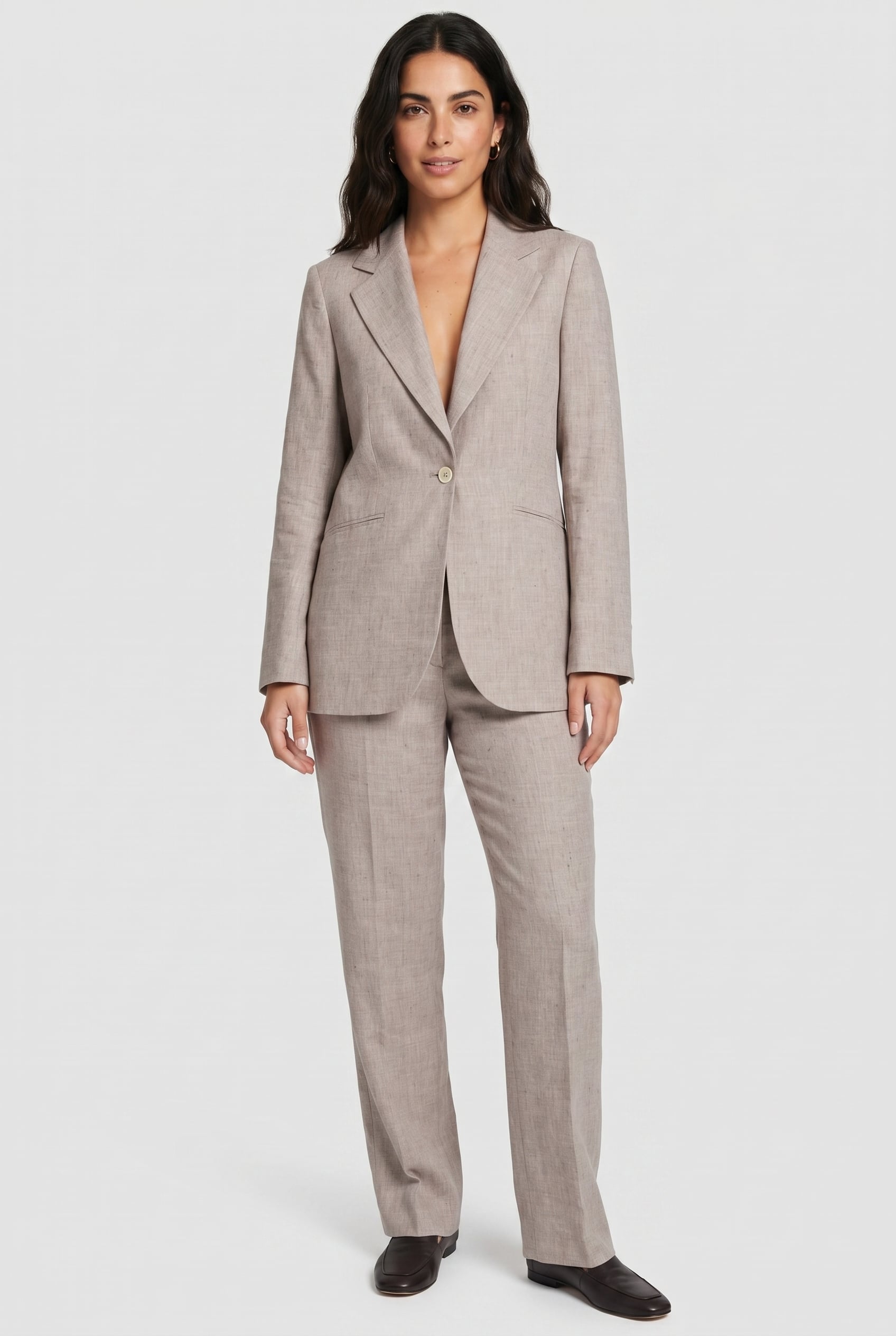 FRONT TROUSERS LINEN BEIGE 4