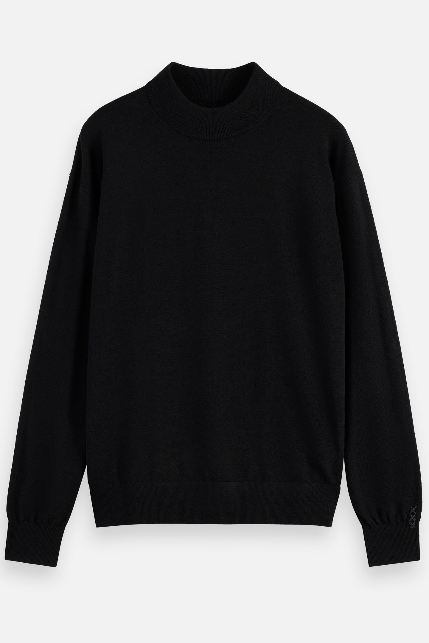 CORE - DROPPED SHOULDER MOCK NECK PULLOVER BLACK 5