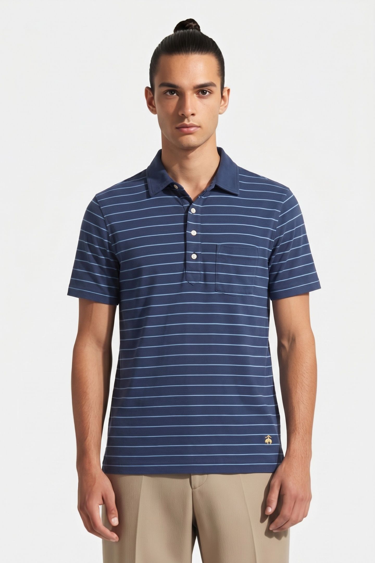 KNIT POLO NAVY 1