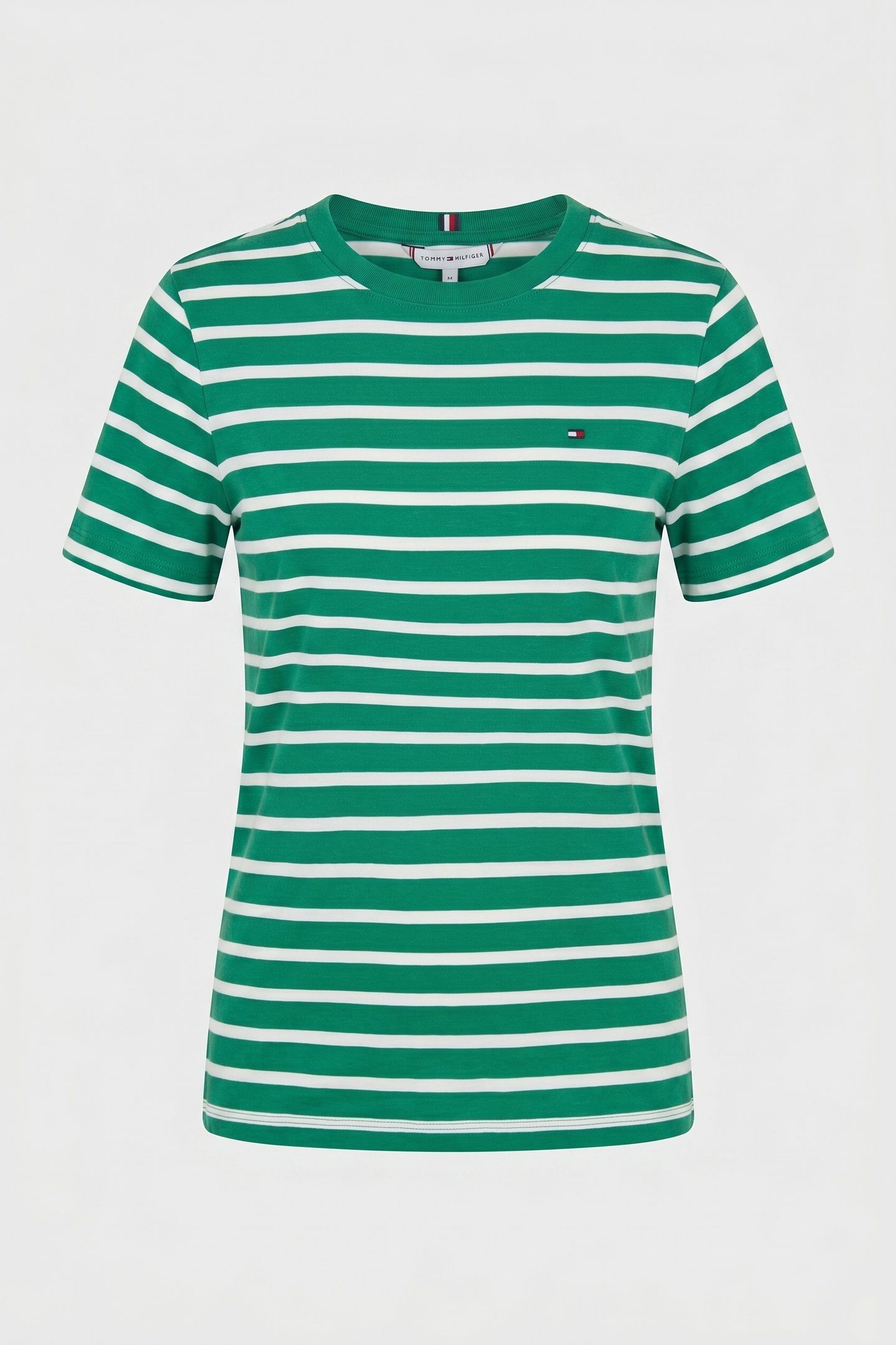 SLIM CODY CREW NECK SS NOUVEAU GREEN/ECRU 3