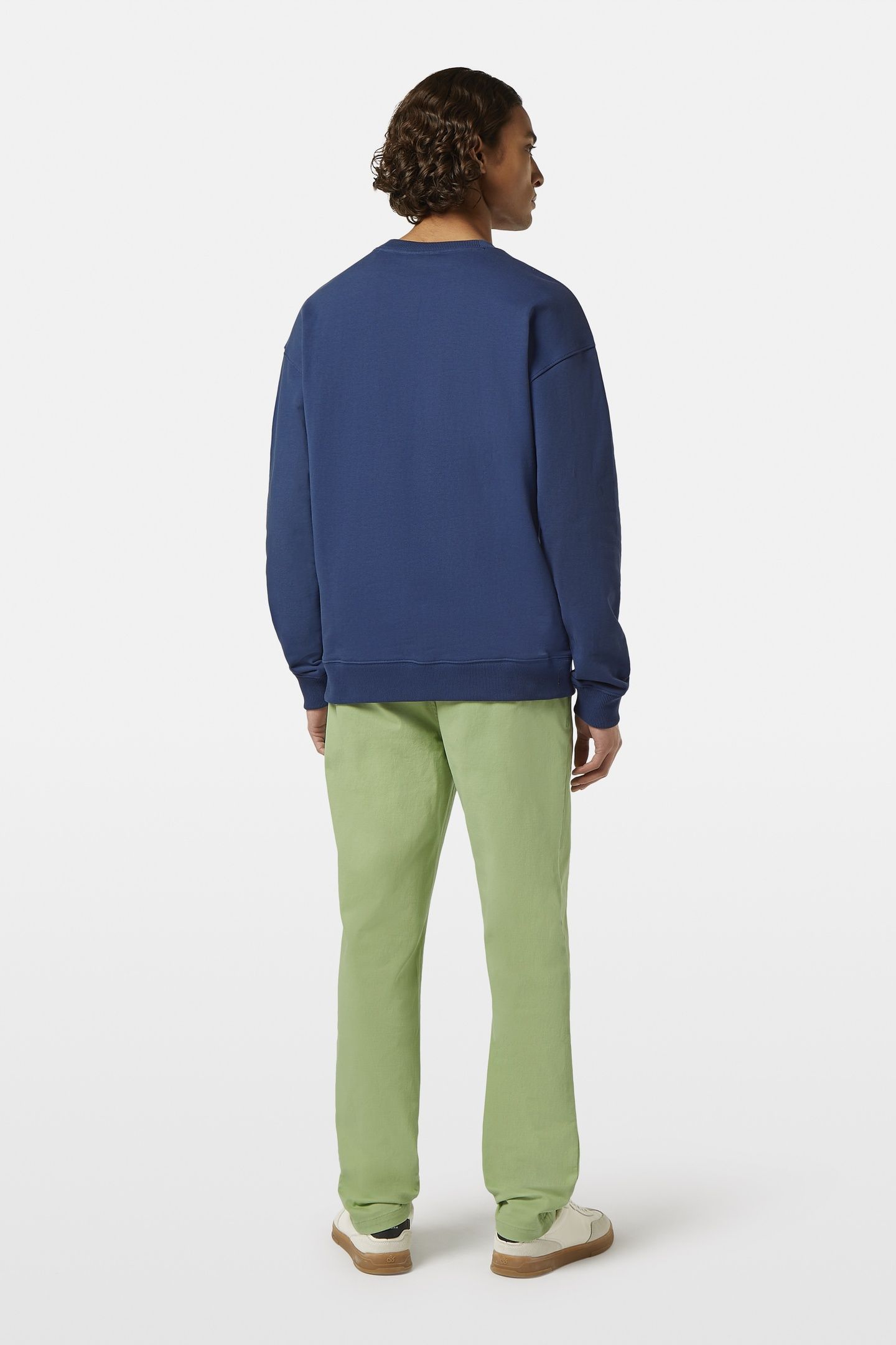 RELAXED-FIT EMBROIDERED SWEATSHIRT ATLANTIC BLUE 3