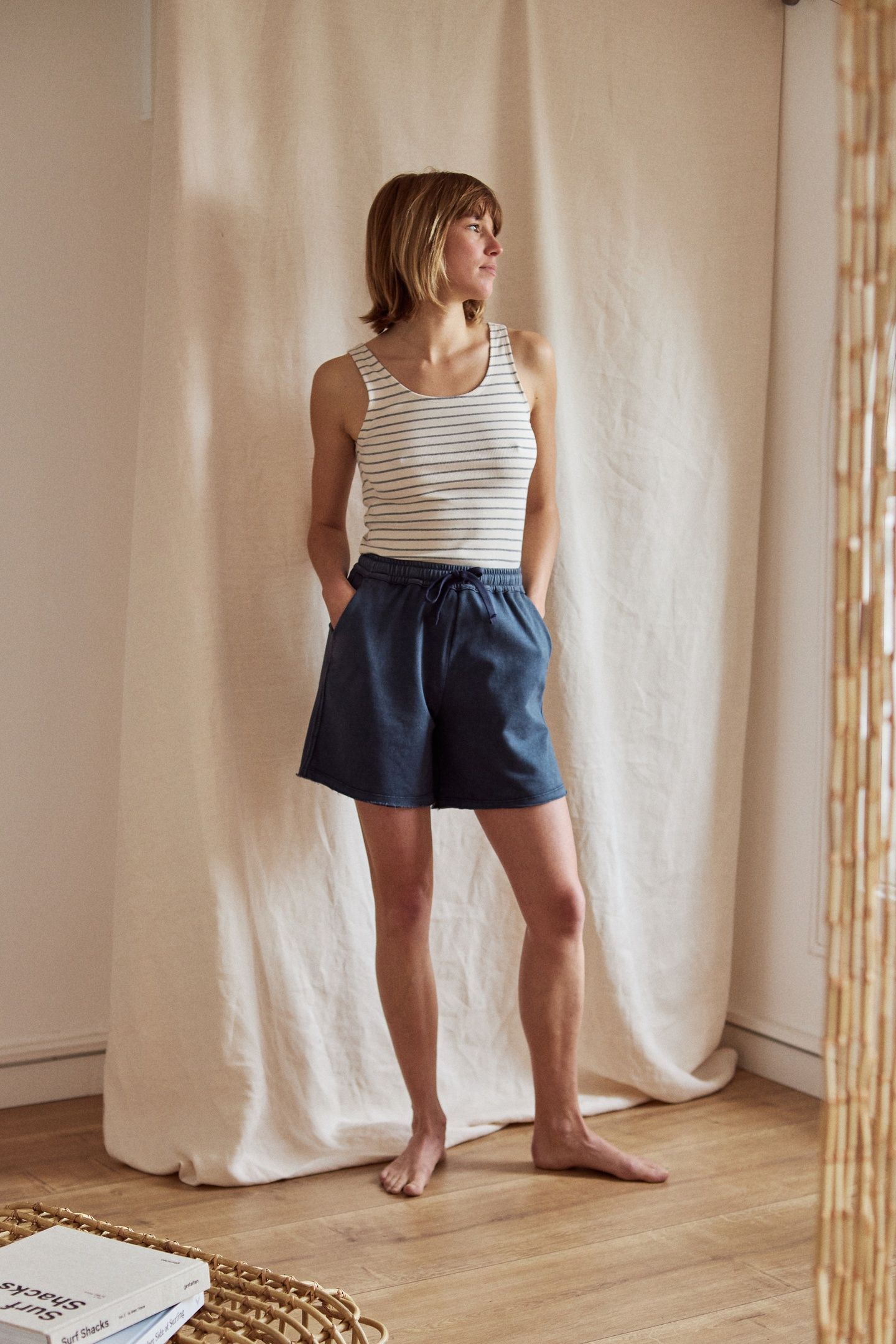 MARVE SHORTS NAVY 1