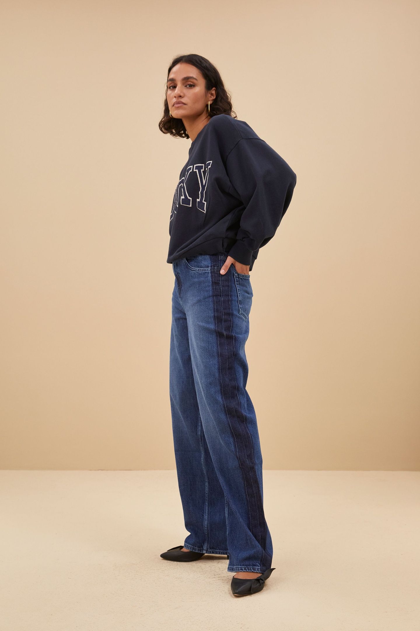 TWO TONE PANTS DENIM 5