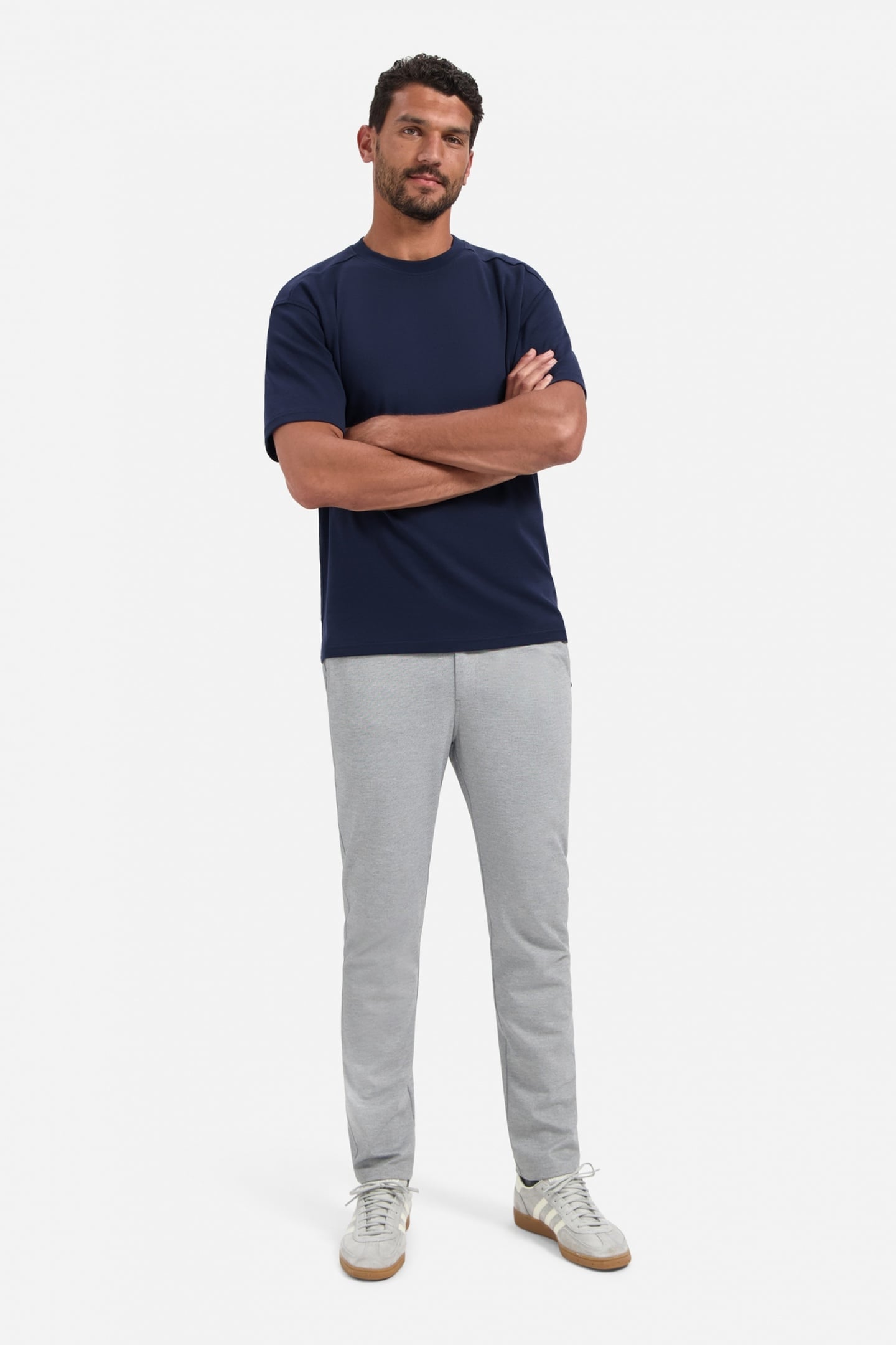T-SHIRT CREWNECK SOLID HEAVY INTERLOCK NIGHT 1