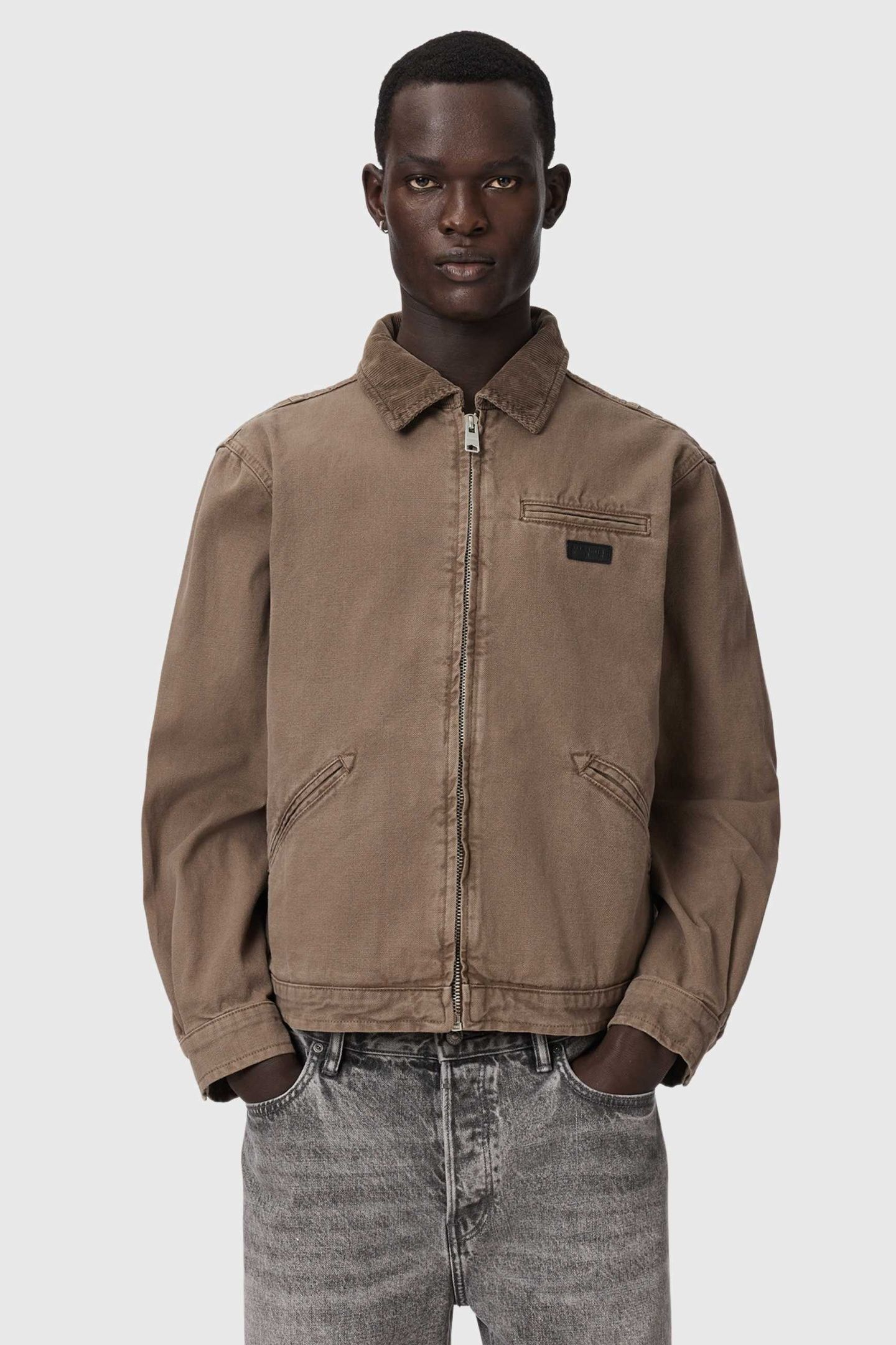 KOREY CANVAS JACKET MIRE BROWN 3